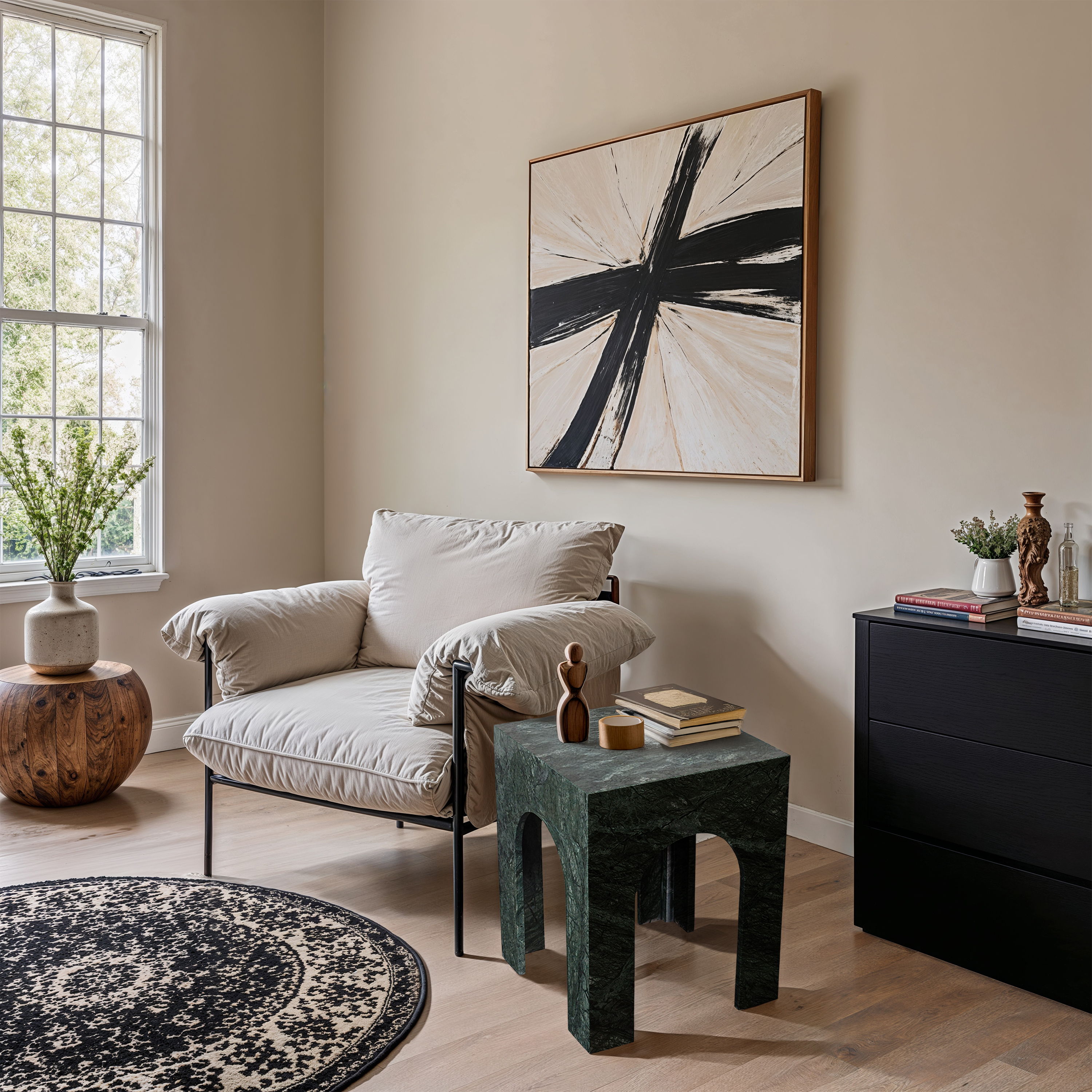 Palermo - Marble End Table - Green