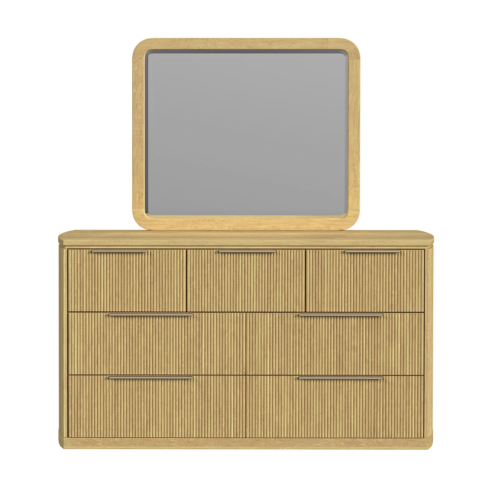Sylvie - Dresser And Mirror Set - Natural