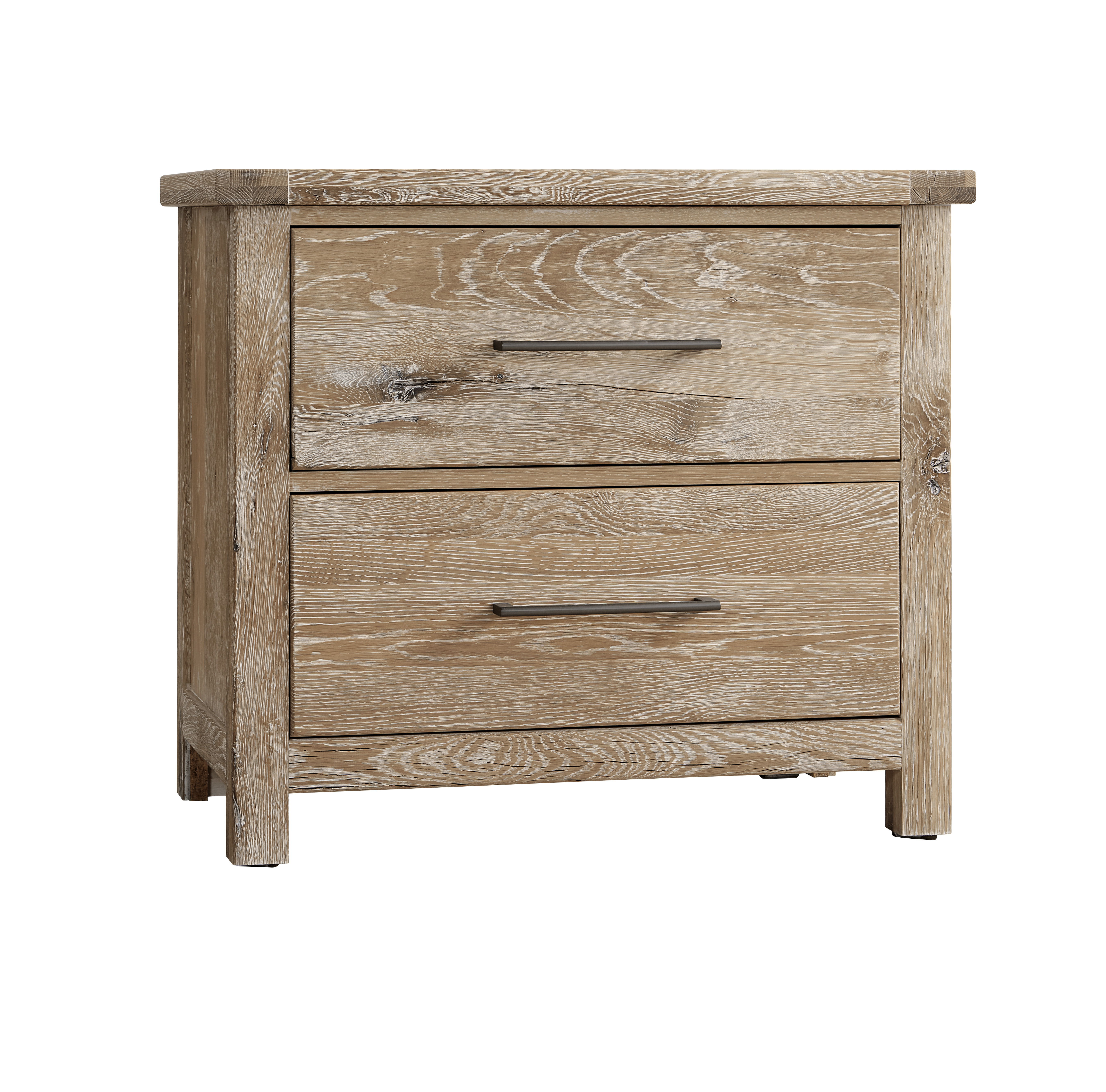 Vaughan-Bassett Dovetail - 2-Drawer Nightstand - Sun Bleached White