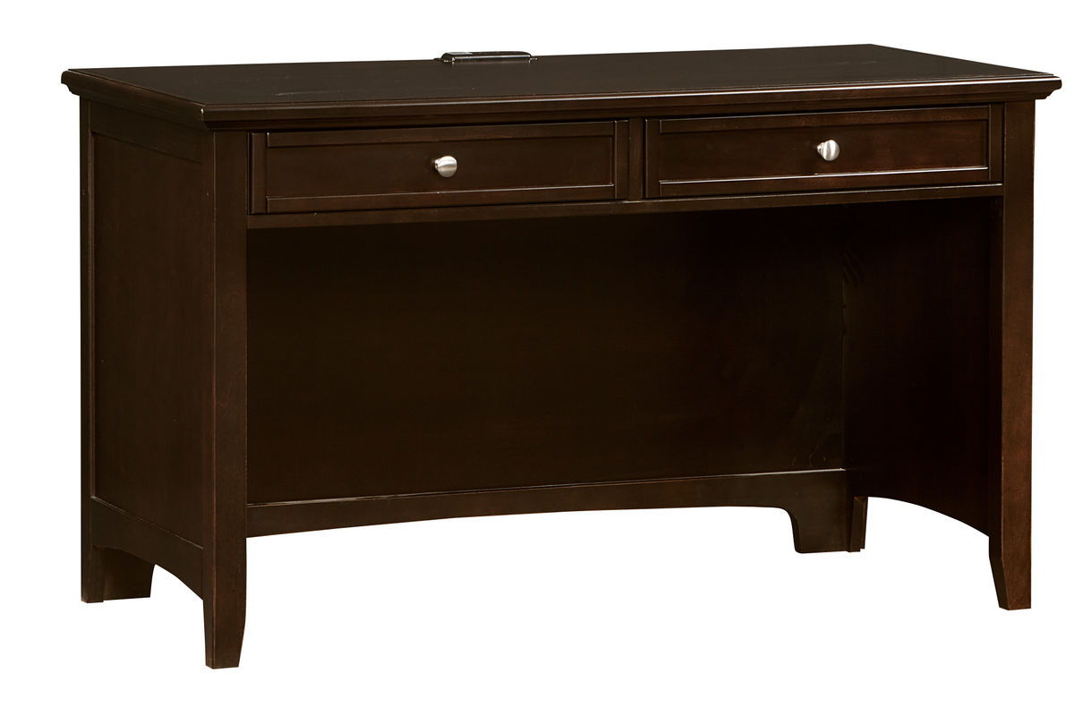 Bonanza - 2-Drawer Laptop/Tablet Desk with Charging Station - Merlot Image