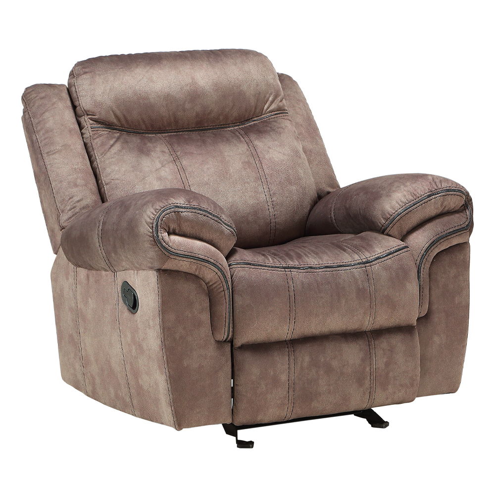 Zubaida - Motion Glider Recliner - Two Tone Chocolate Velvet, dark brown, view 2
