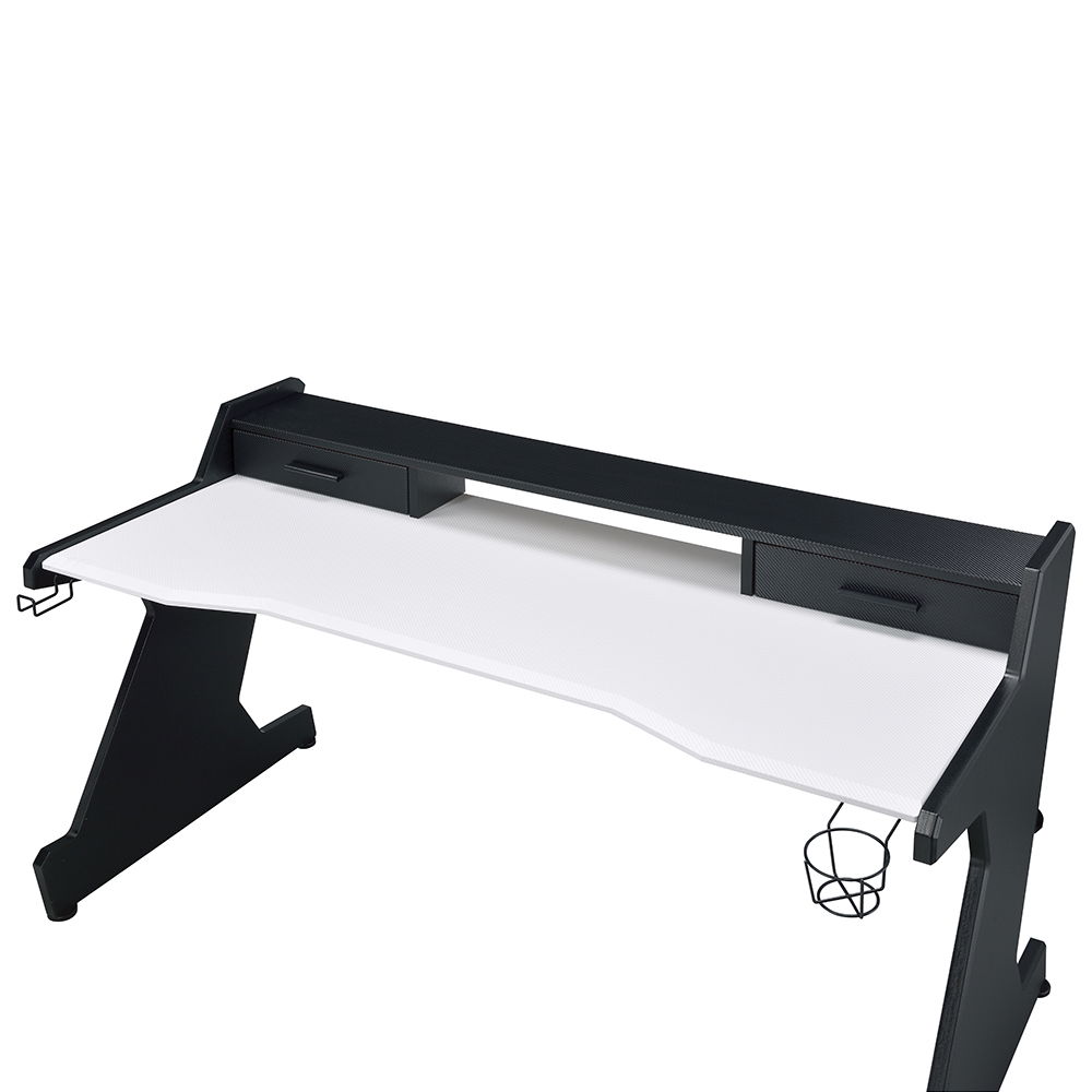Bigga - Gaming Desk - Black & White, black, view 3