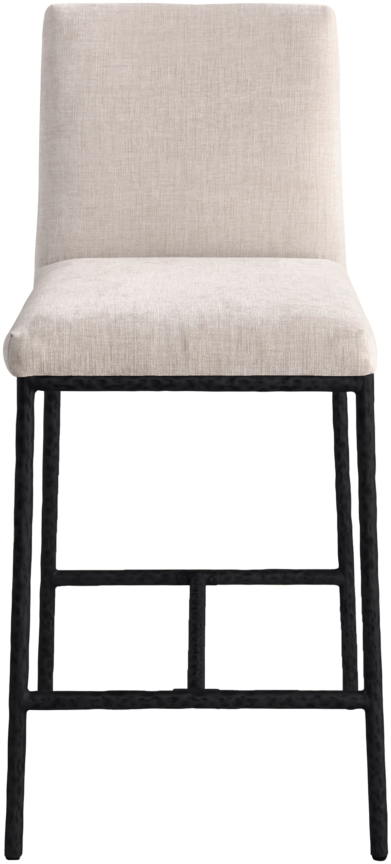 Reeves - Chenille Upholstered Counter Stool (Set of 2) - Beige