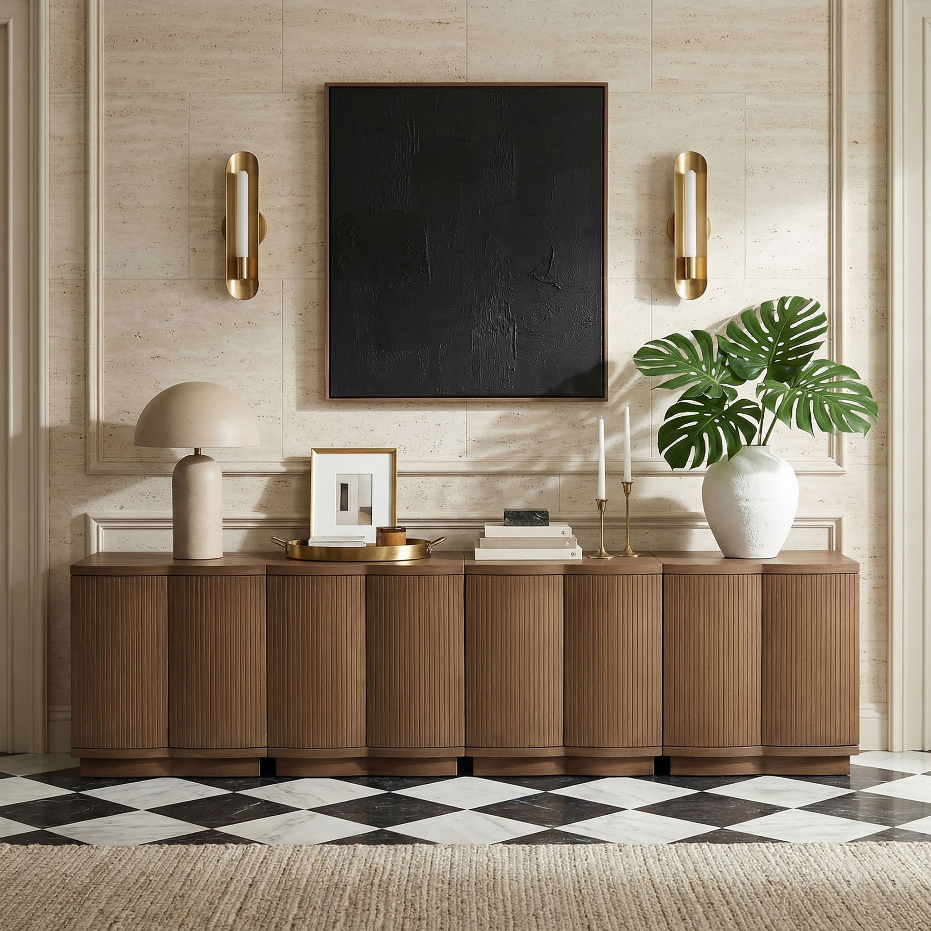 Aveline - 4 Piece Sideboard / Buffet - Brown