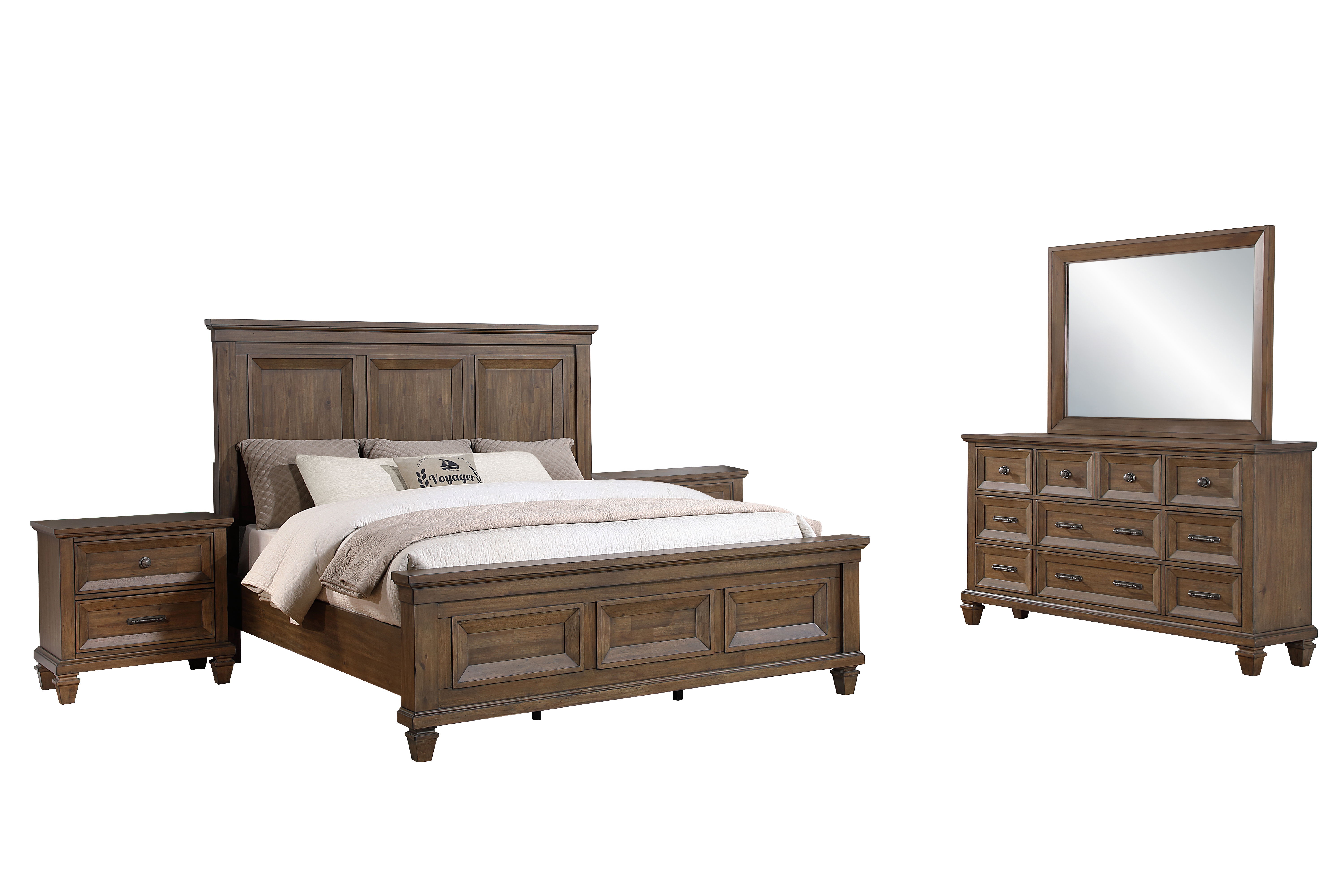 Eastern King · 5 Pc · Bed, Dresser, Mirror, 2 Nightstands