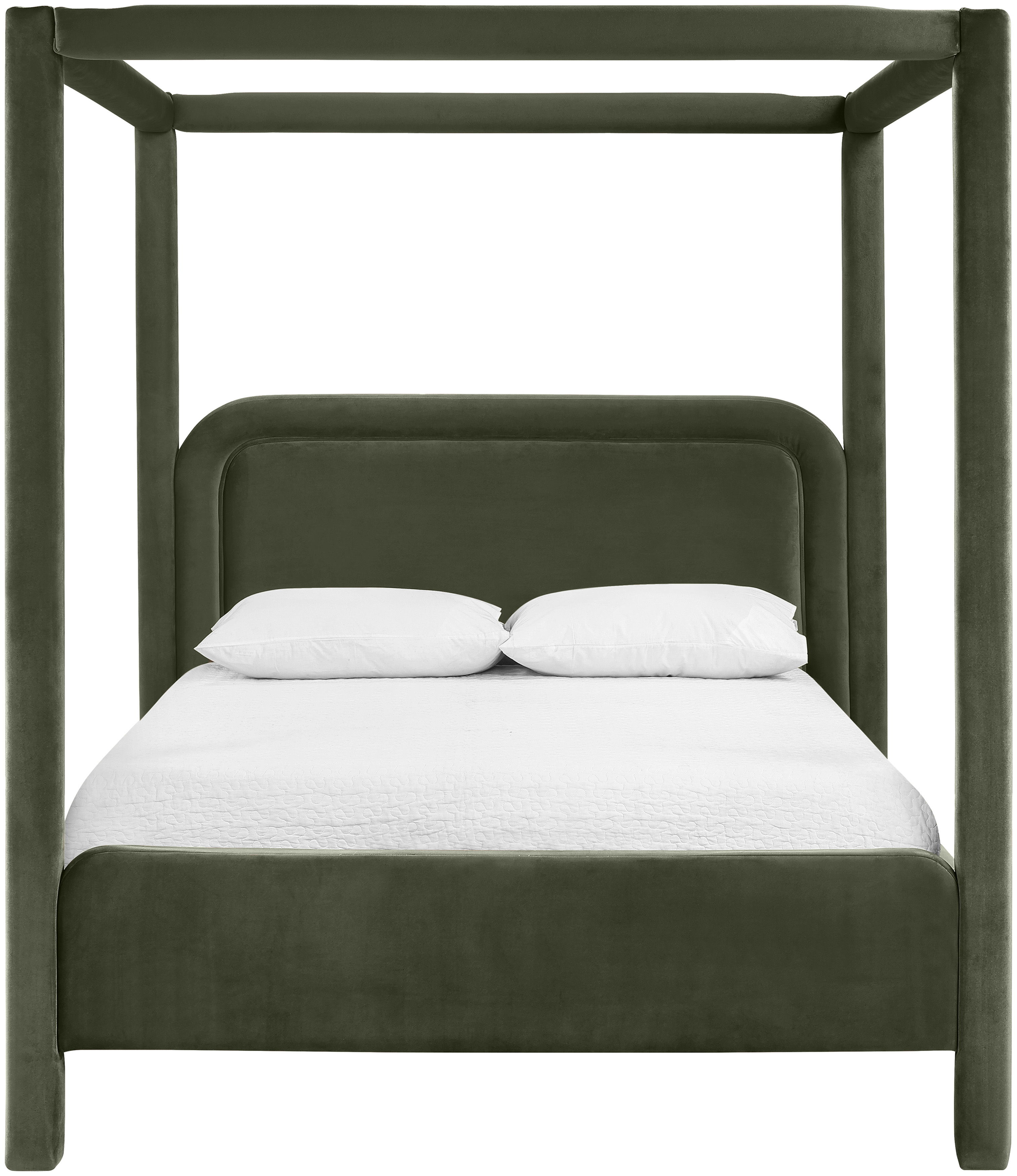 Salina - Velvet Upholstered Queen Bed - Green