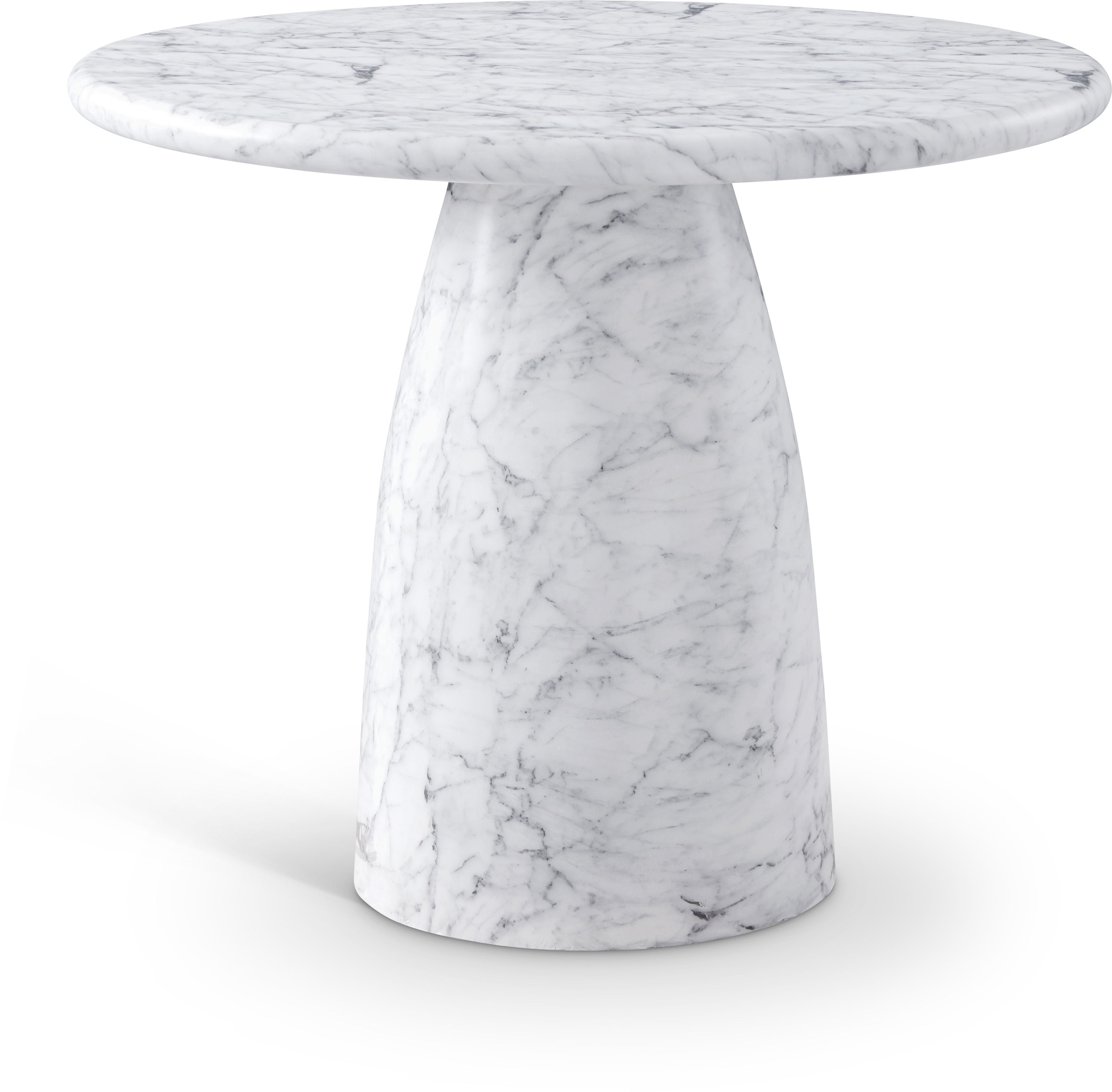 Cosenza - 36" Marble Finish Concrete Dining Table - White