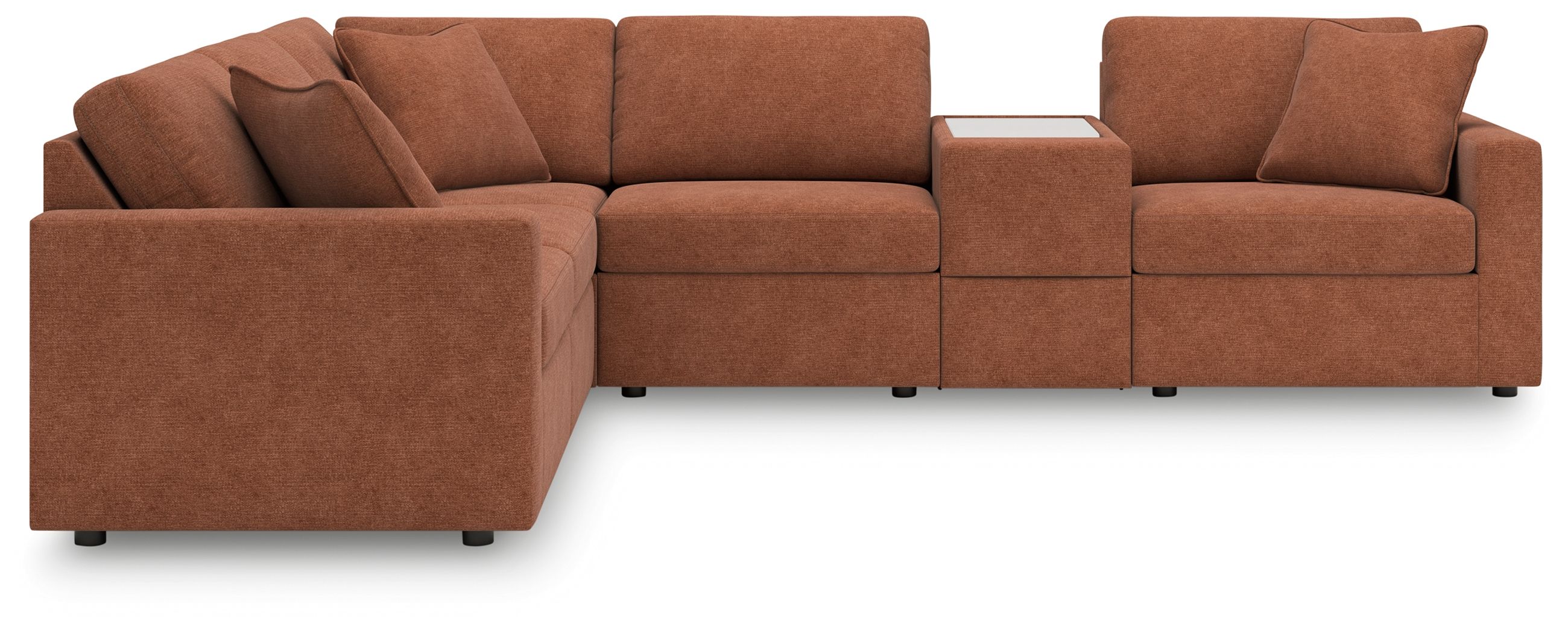 Ashley Furniture Modmax - 6-Piece Sectional With Storage Console - Spice - Image 3