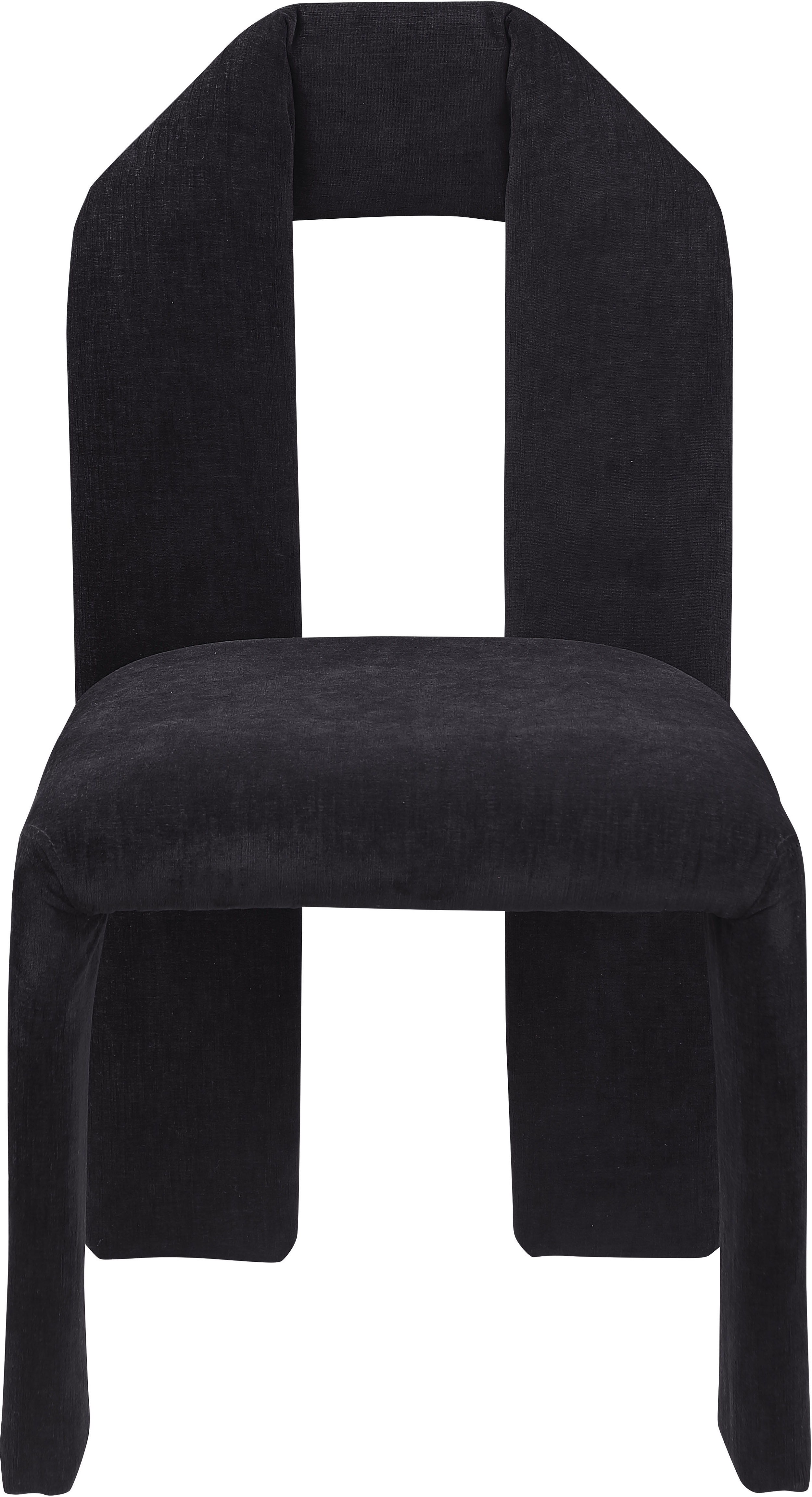 Bennett - Chenille Dining Chair (Set of 2) - Black