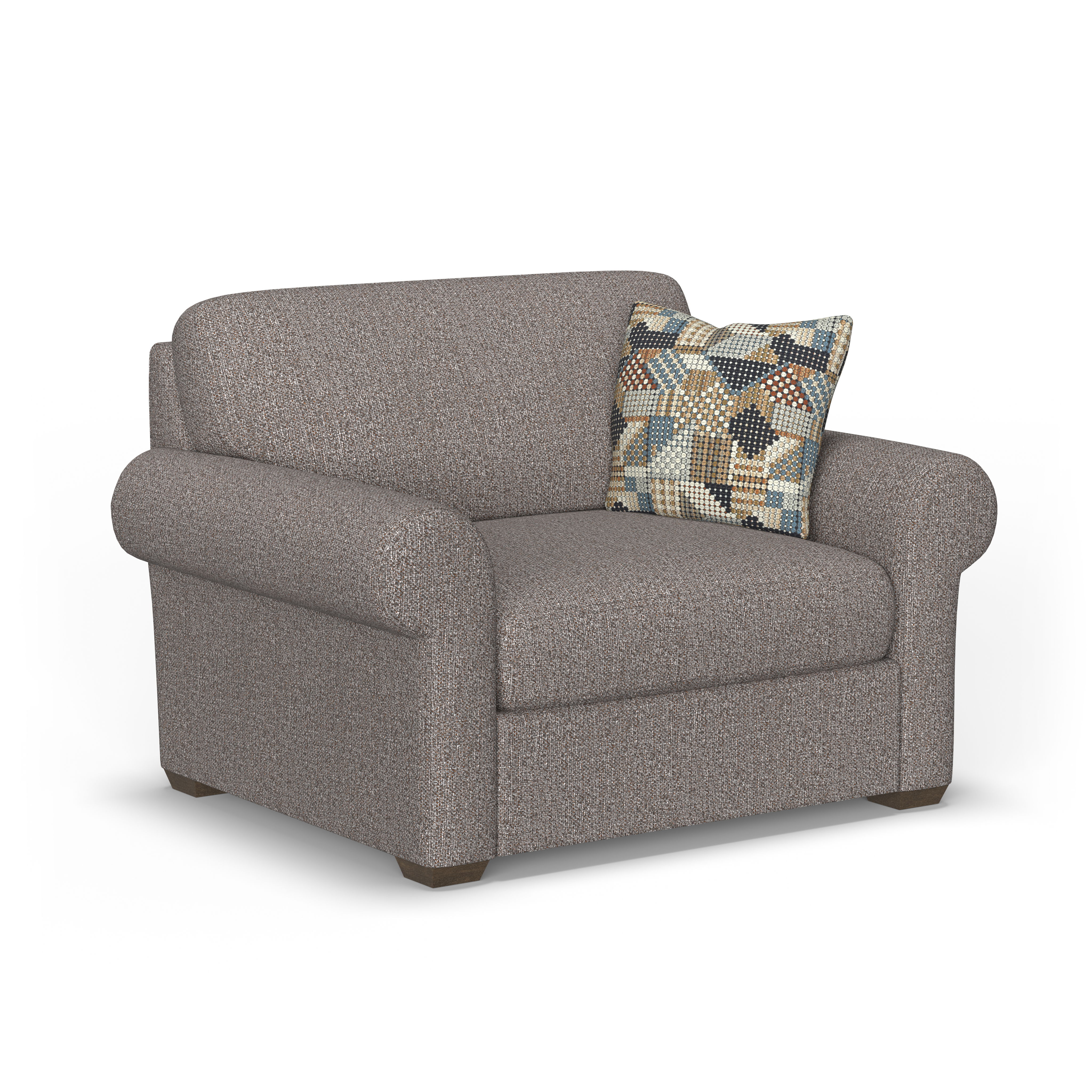 Randall - Fabric Chair, white, view 3