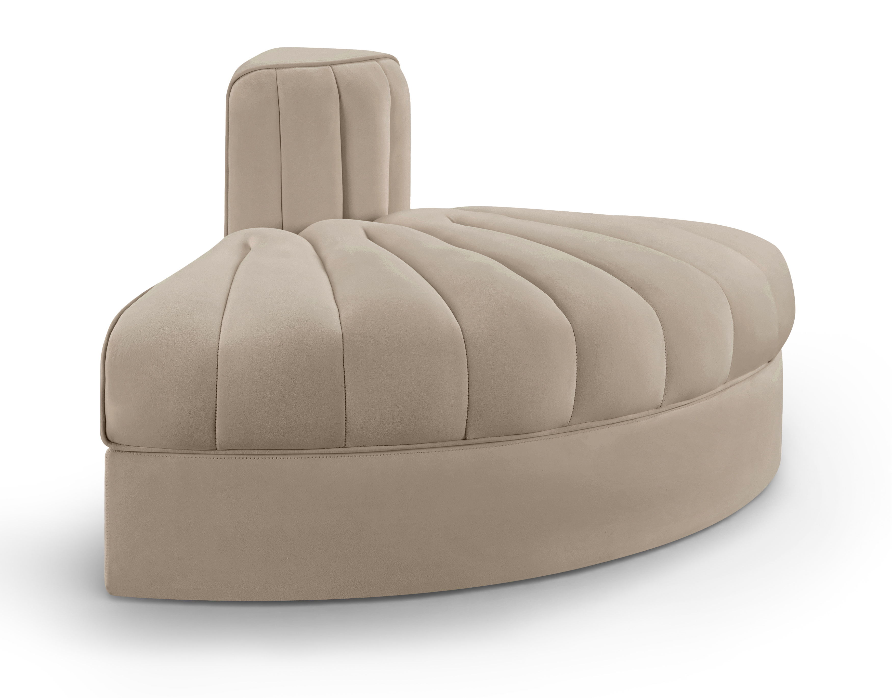 Velvet Performance Fabric Upholstered Modular Chair