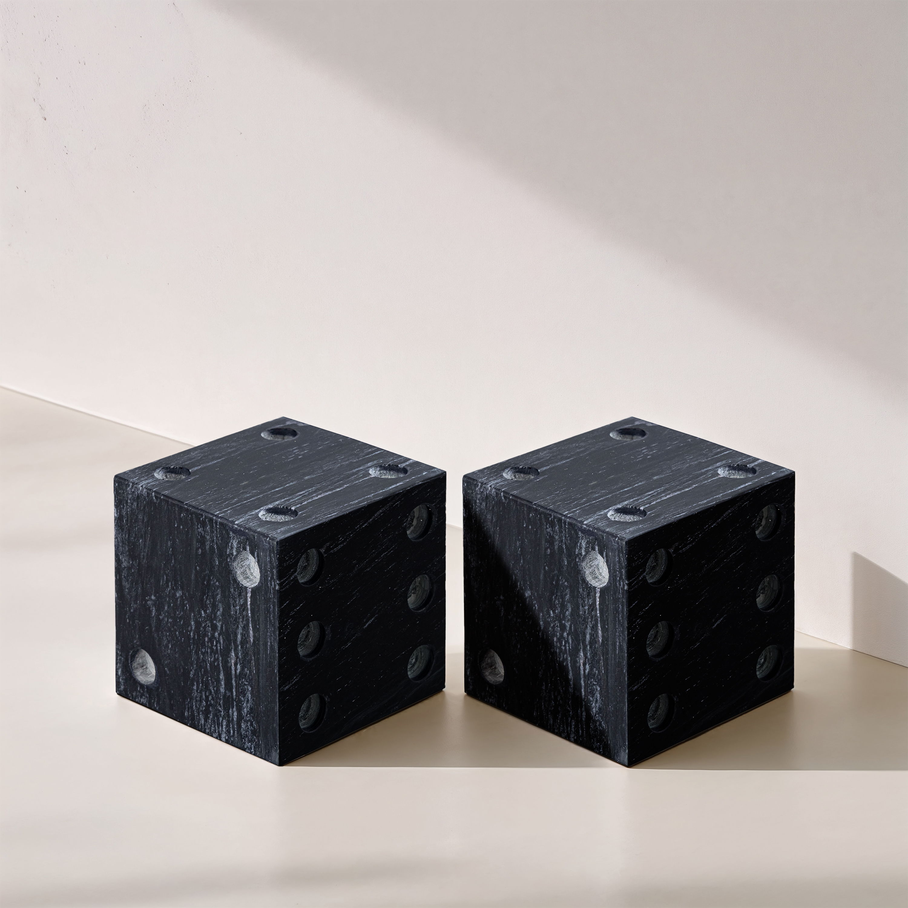 Dice - Marble Decorative - Black