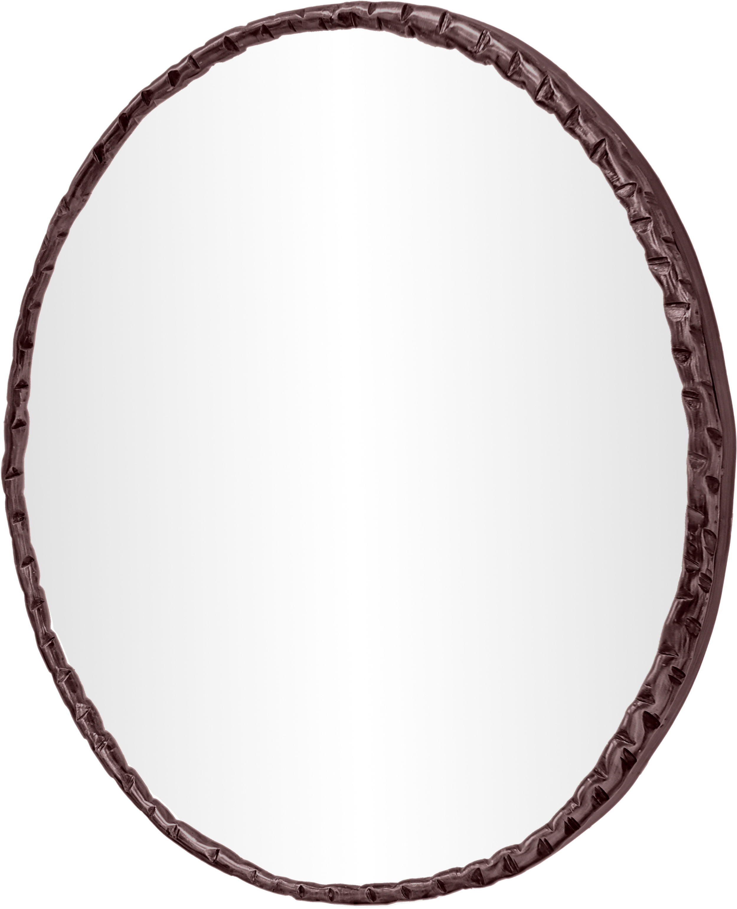 Hammer - 36" Iron Mirror - Brown