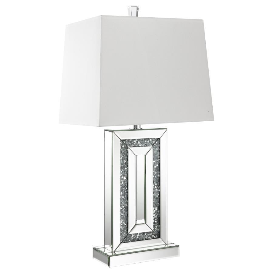 Ayelet - Tapered Shade Mirrored Table Lamp - Silver Image