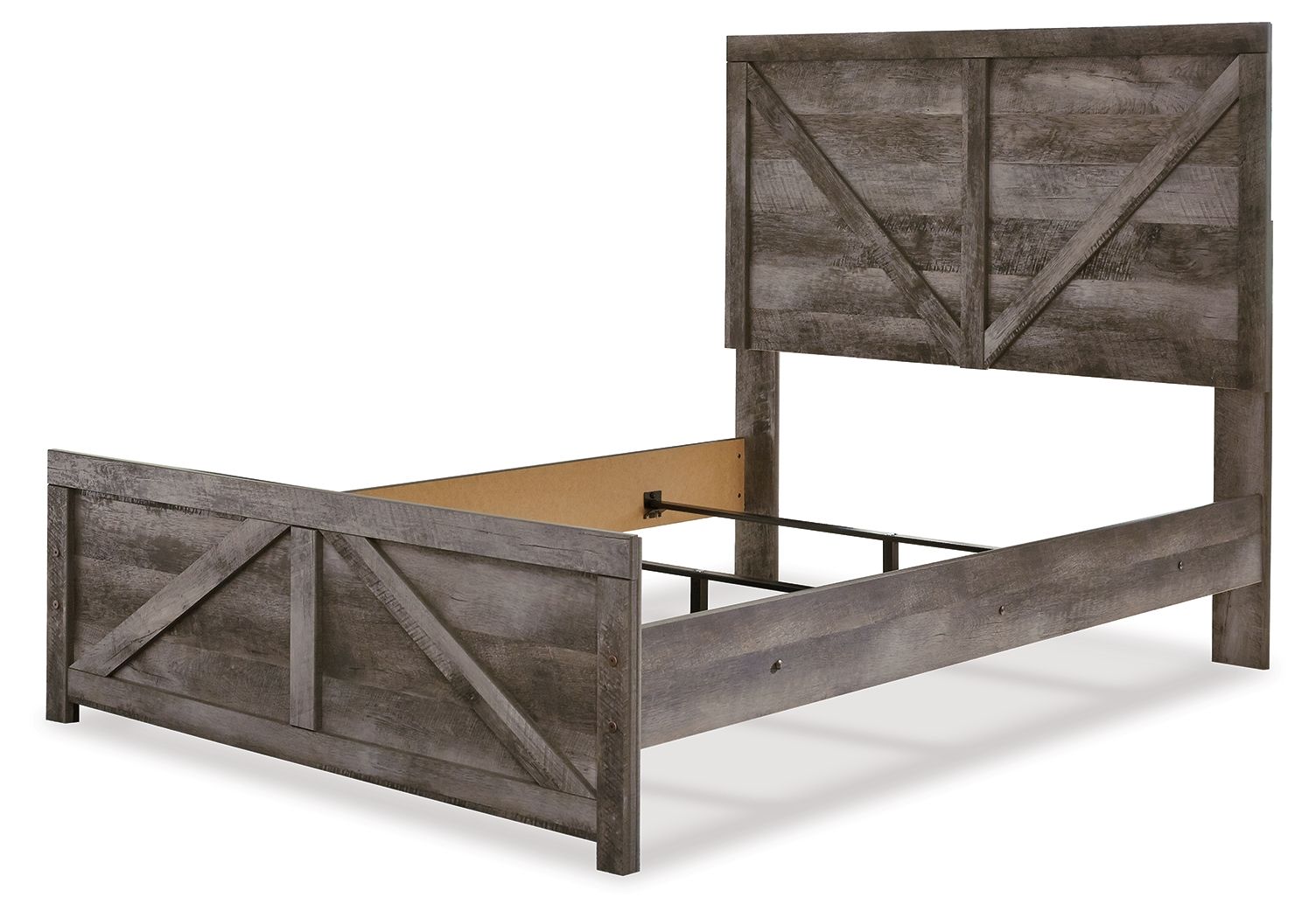 Ashley Furniture Wynnlow - Full Crossbuck Panel Bed - Gray - Image 5
