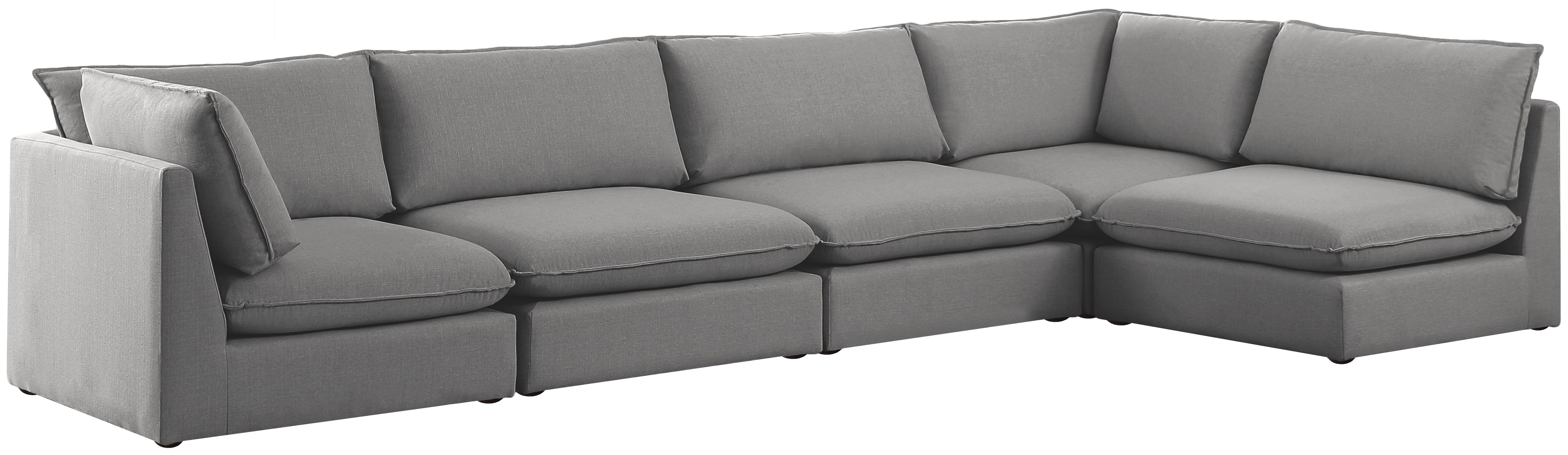 Mackenzie - 5 Piece Modular Sectional - Gray