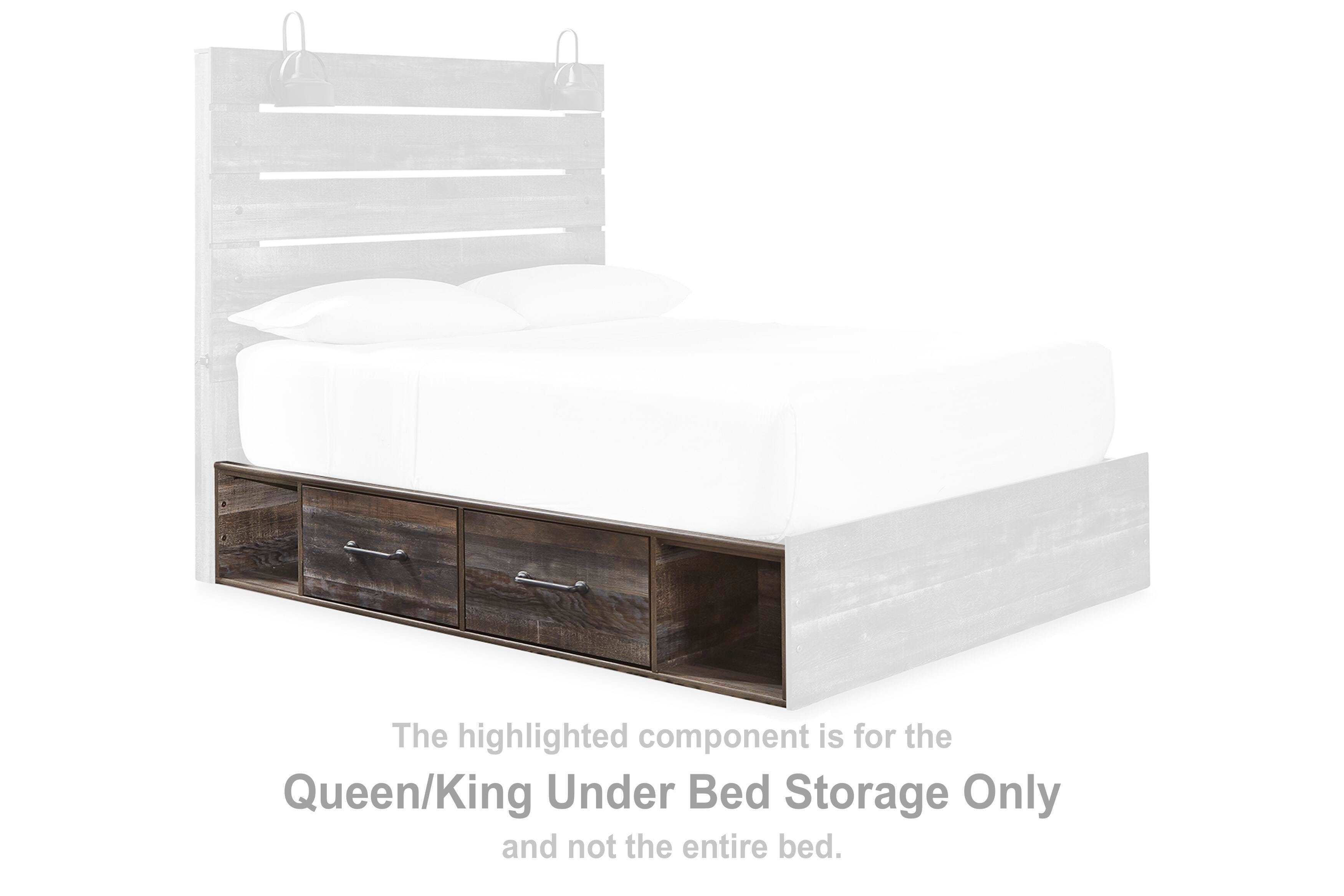Drystan – Queen/King Under Bed Storage – Brown / Beige
