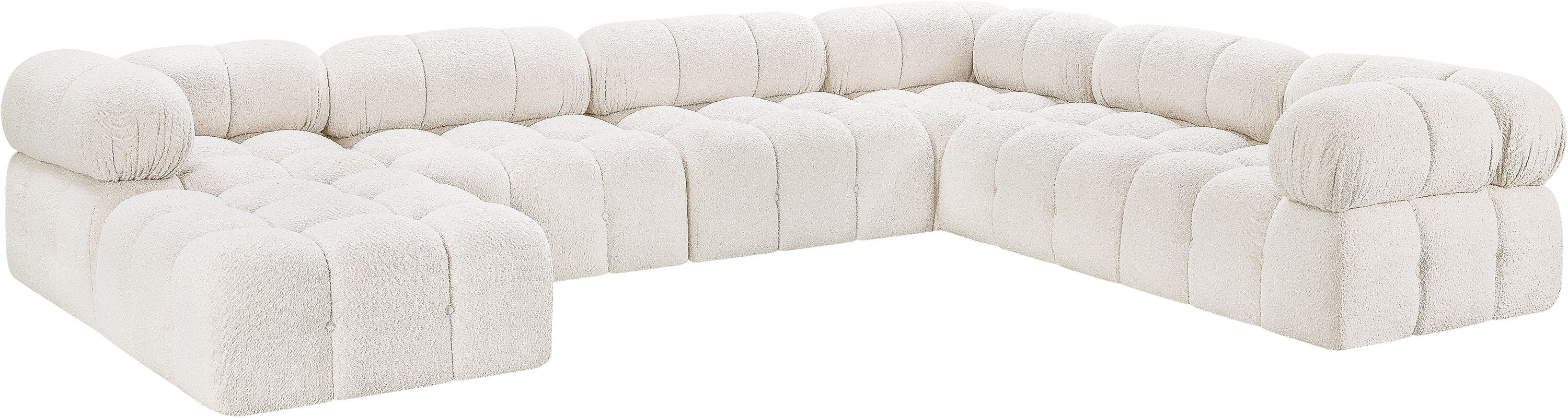 Ames - 7 Piece Modular Sectional - Cream