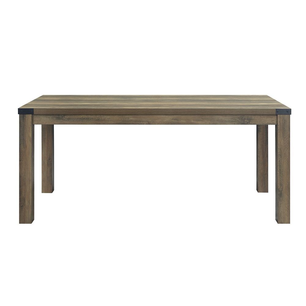 Abiram - Dining Table - Rustic Oak, light brown, view 6