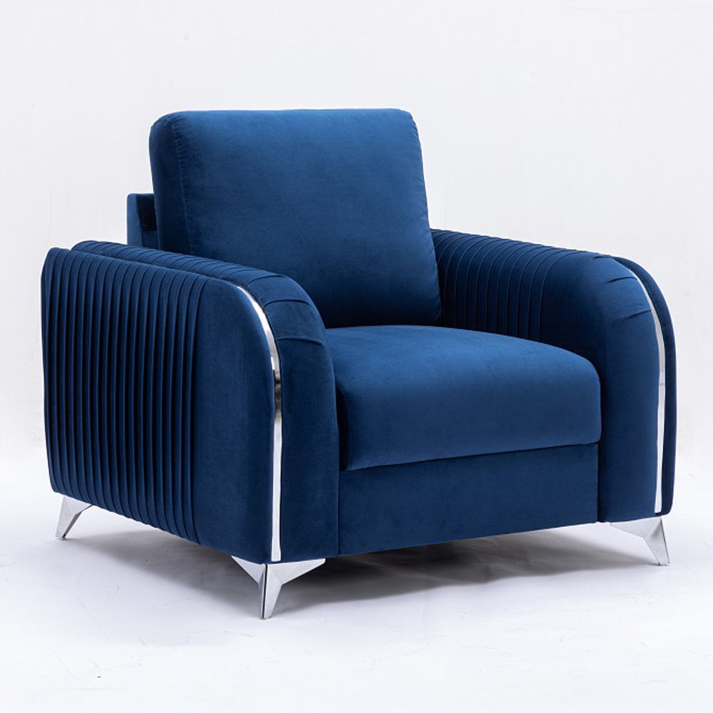 Wenona - Chair - Blue Velvet, blue, view 8