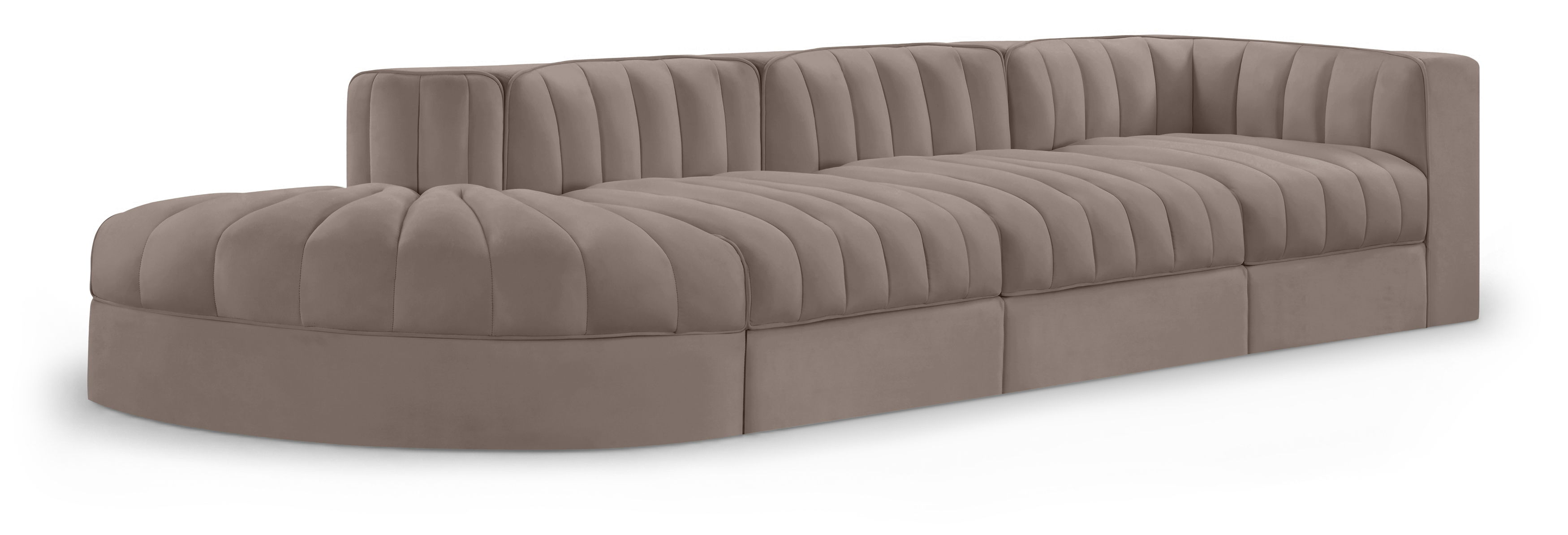 4 Pc · Modular Sectional With Reverse Corner Chair
