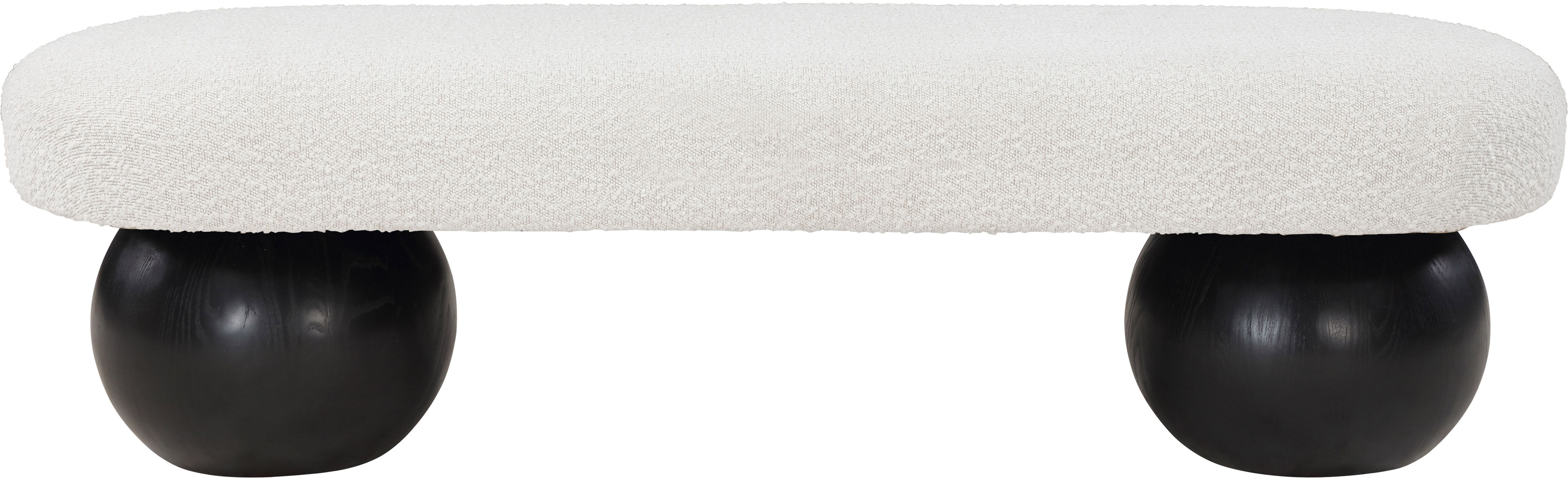 Bowie - Bench With Black Base - Cream
