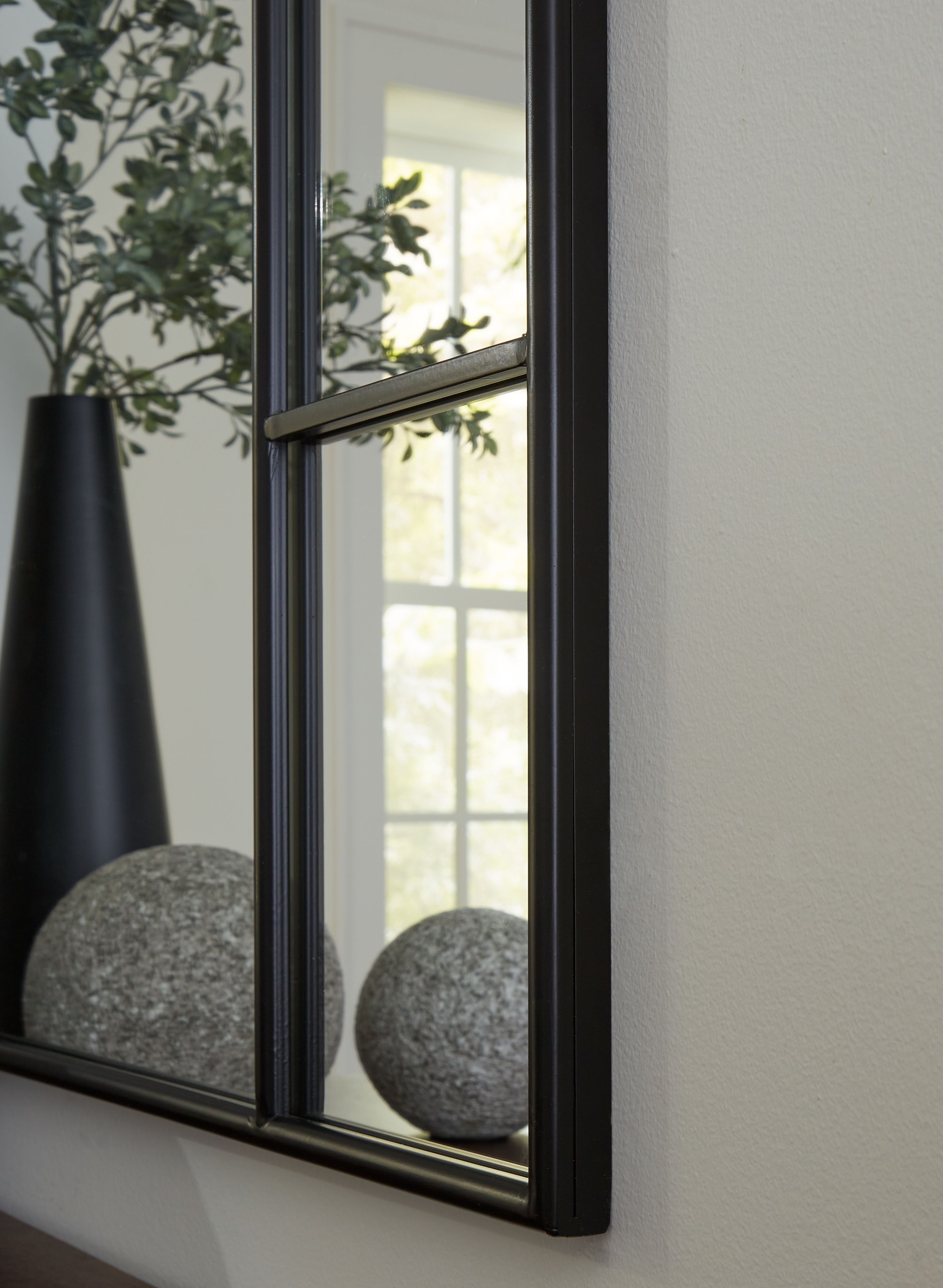 Evengton - Accent Mirror - Black, black, view 5