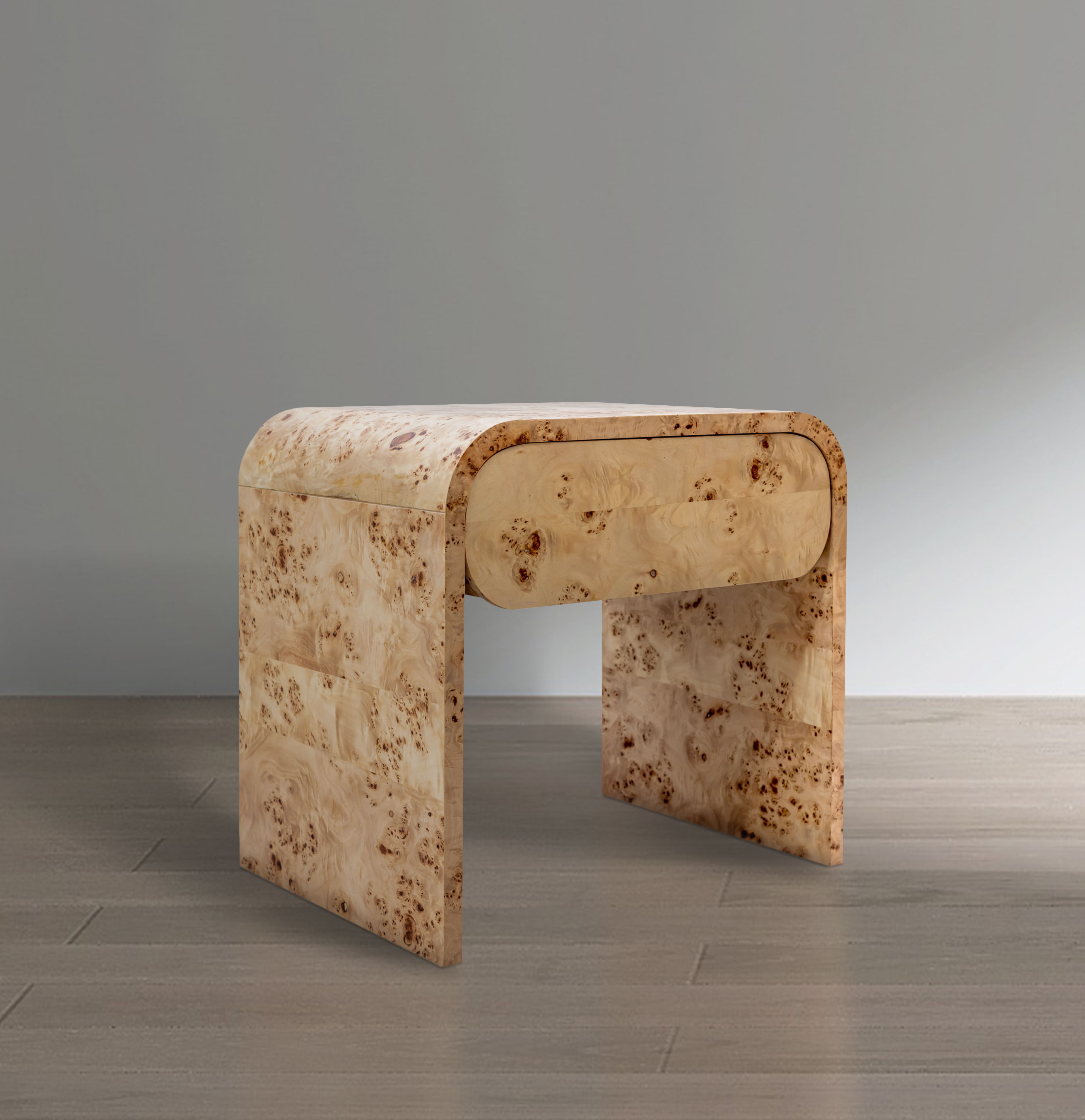 Cresthill - Night Stand - Burl Wood