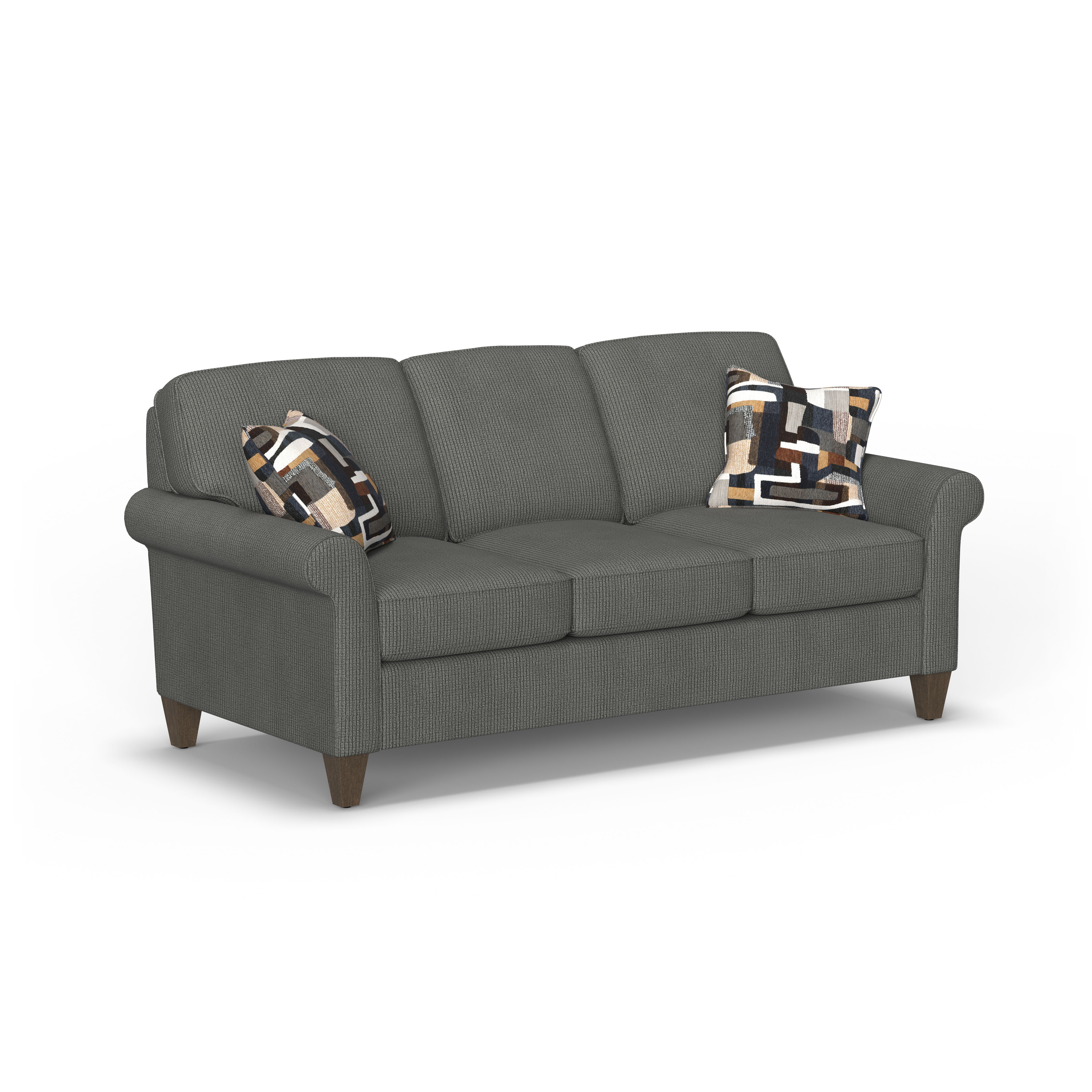 Westside - Fabric Sofa, Accent Pillows Included, gray, view 3