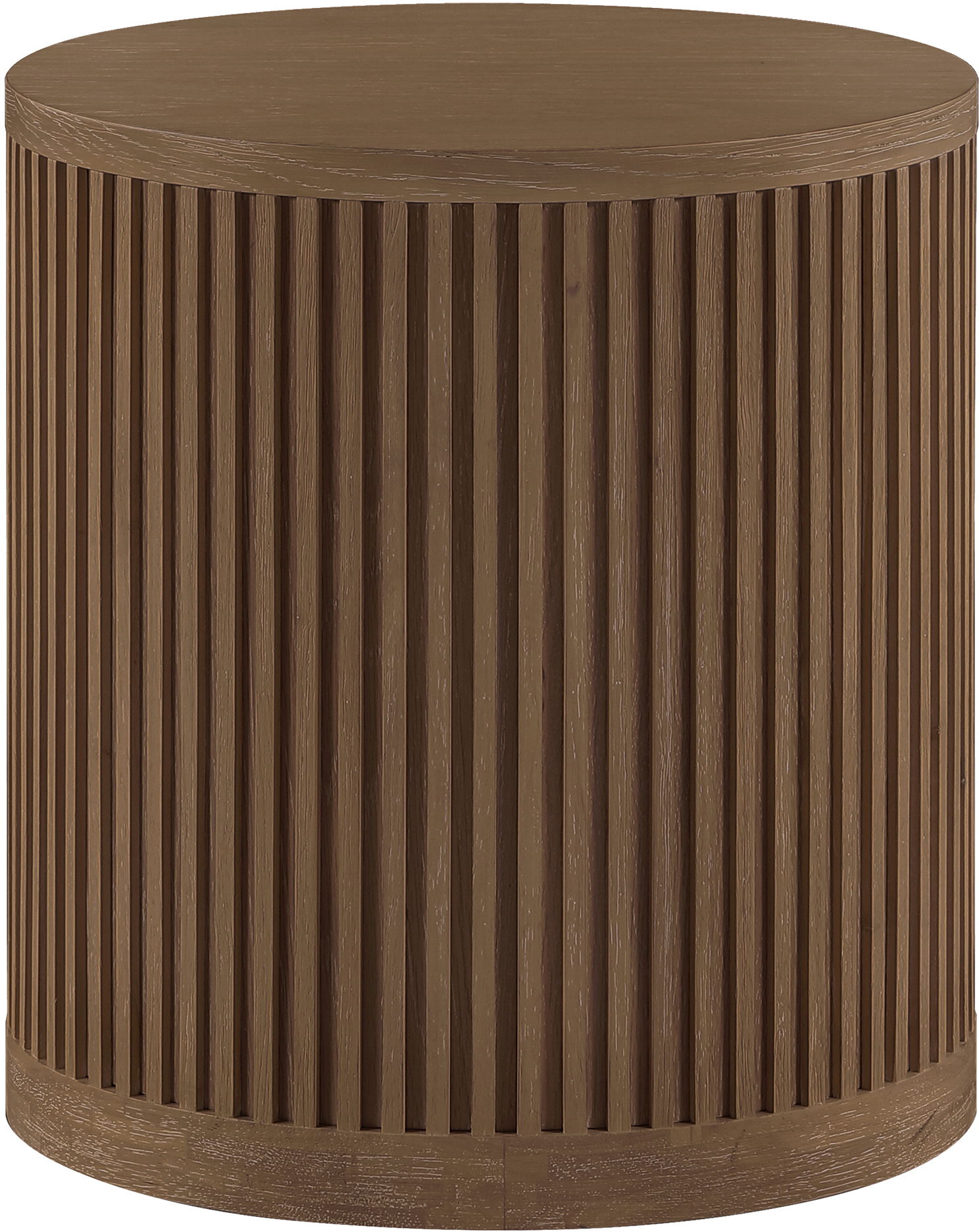 Madera - Oak Veneer And Solid Wood End Table - Brown Walnut