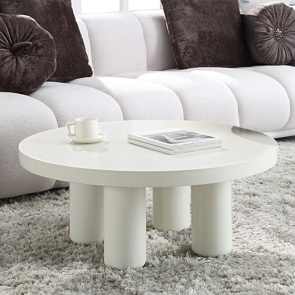 Sanat - Coffee Table - White, white, view 7