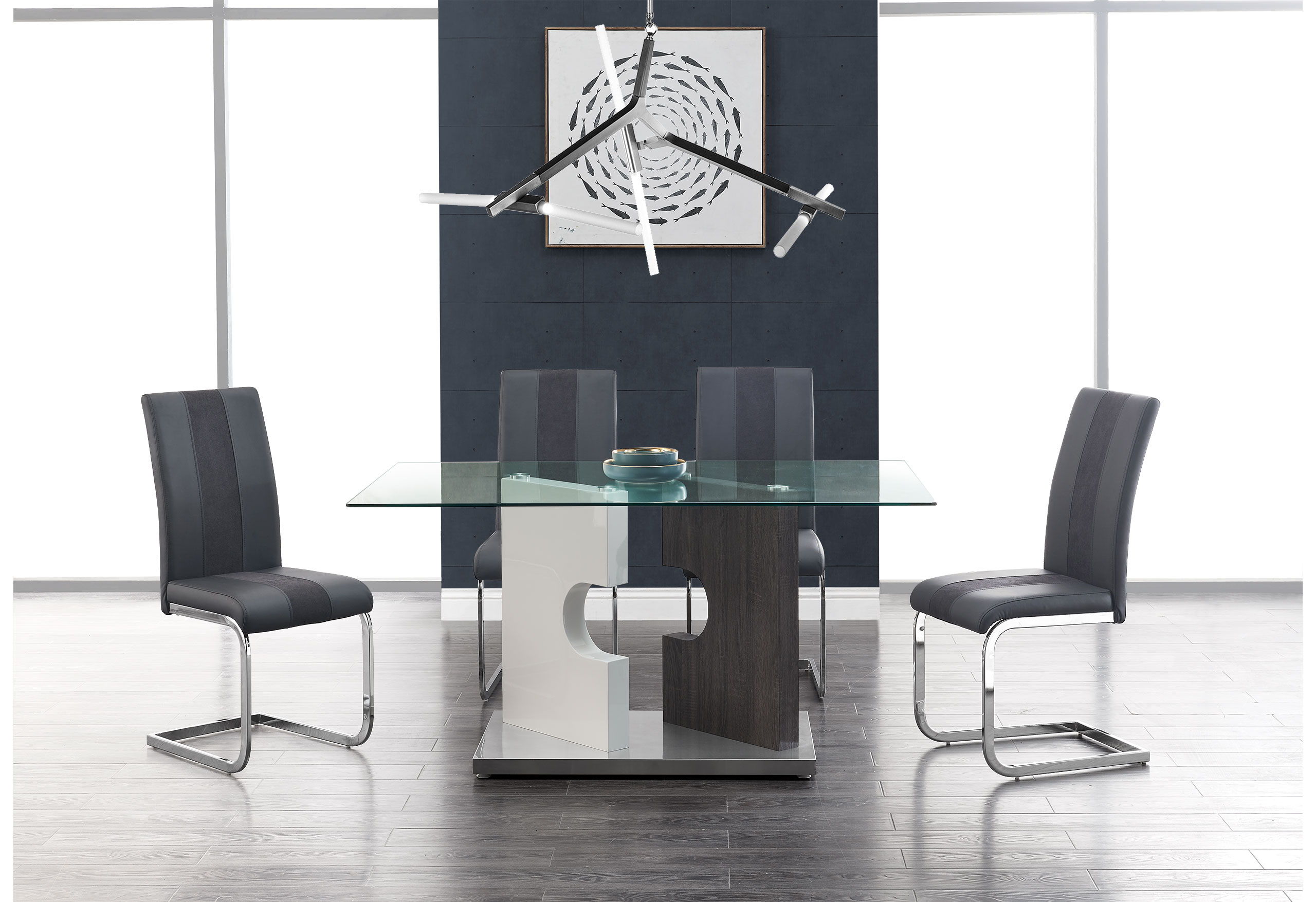 5 Pc · D219 Dining Table And 4 D915 Dining Chairs