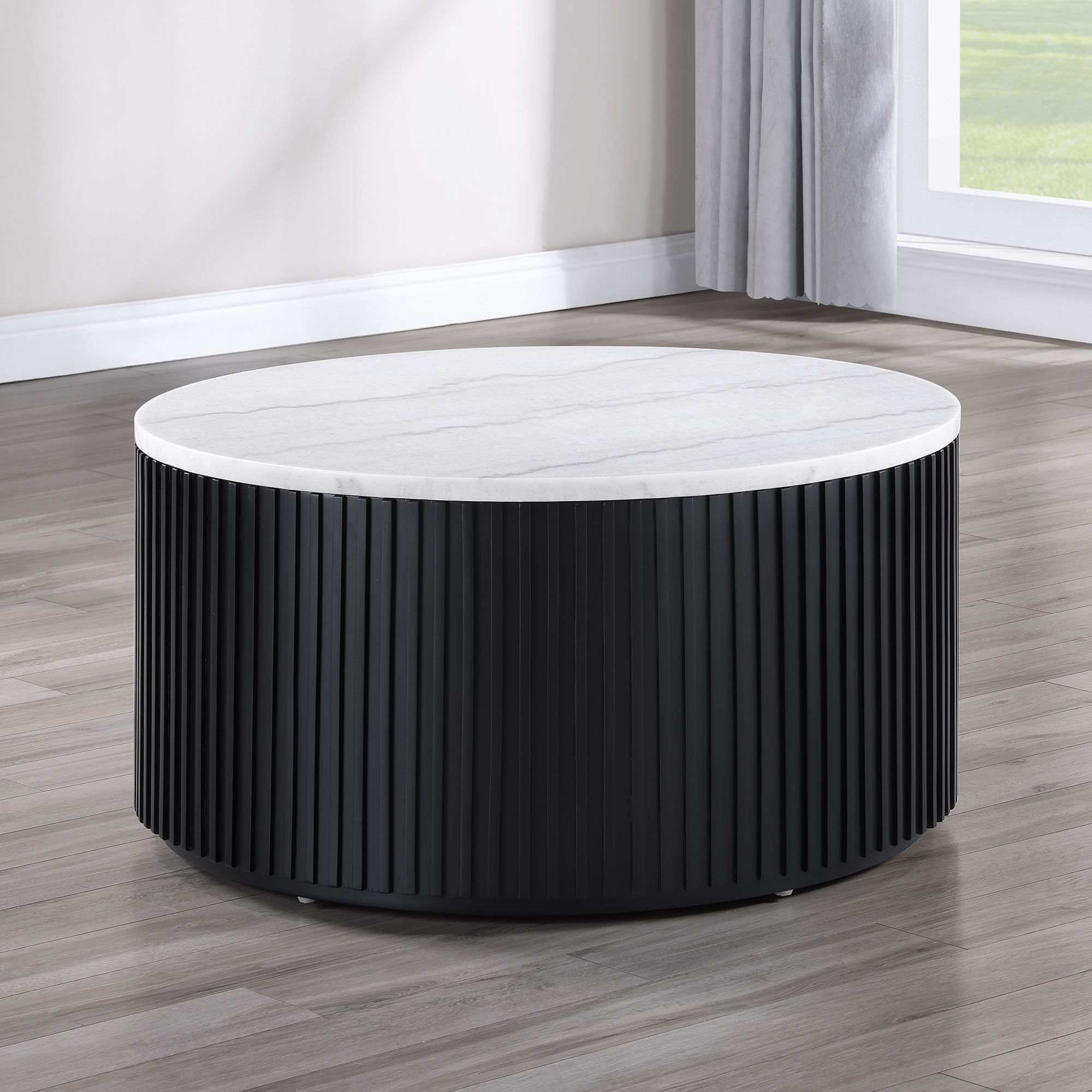 Colvin - Marble Cocktail Table - Black