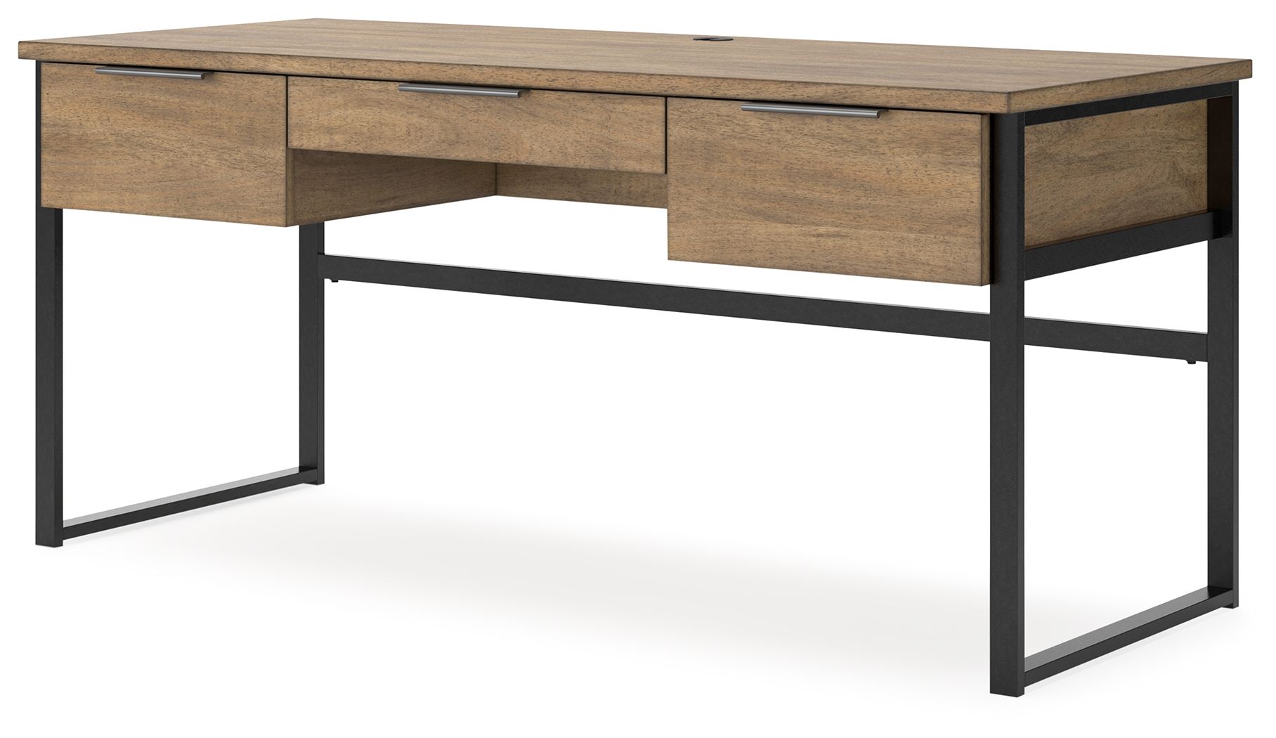 Ashley Furniture Montia - Home Office Desk - Light Brown - Image 3