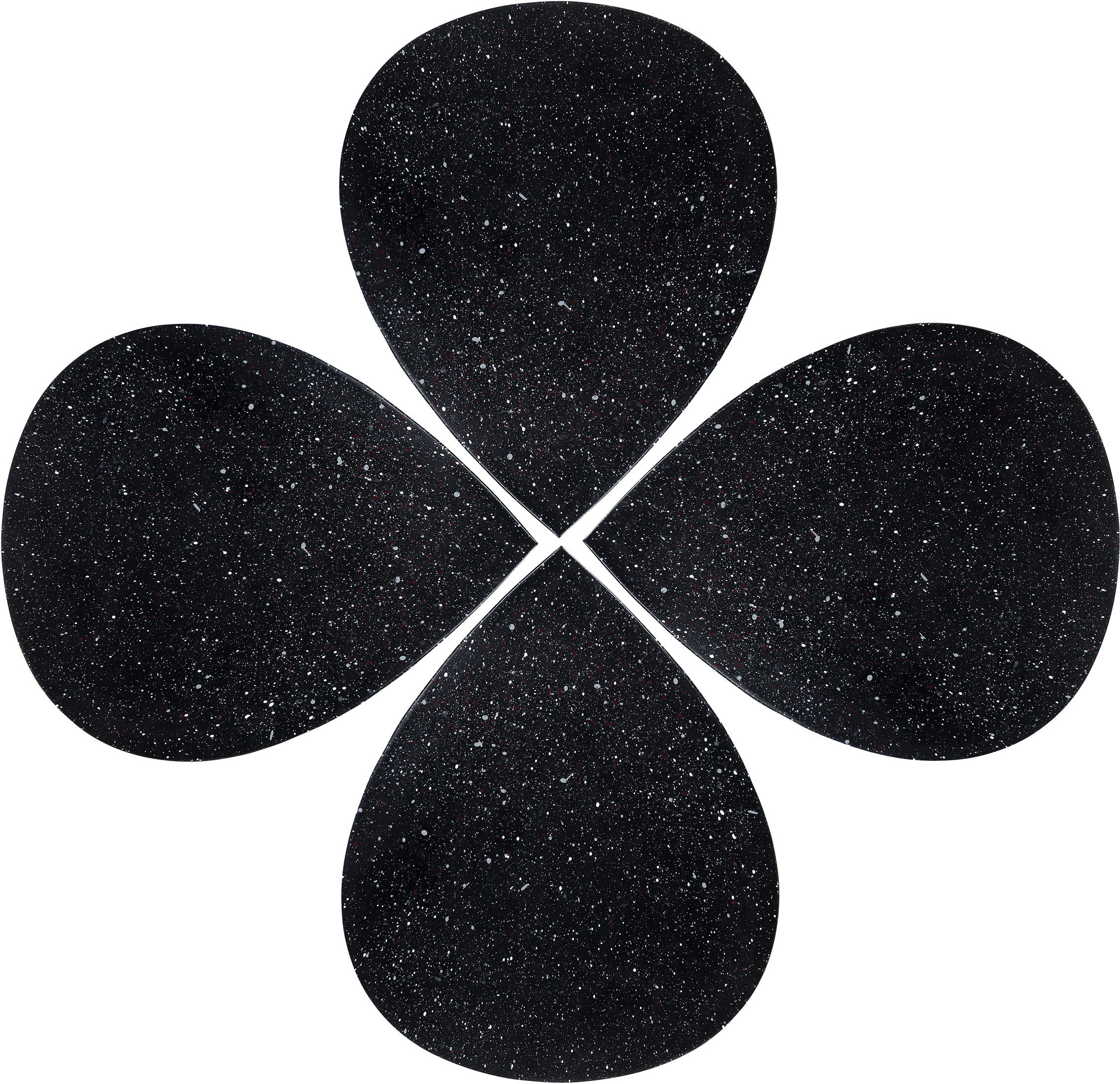Petal - Coffee Table - Black Terazzo