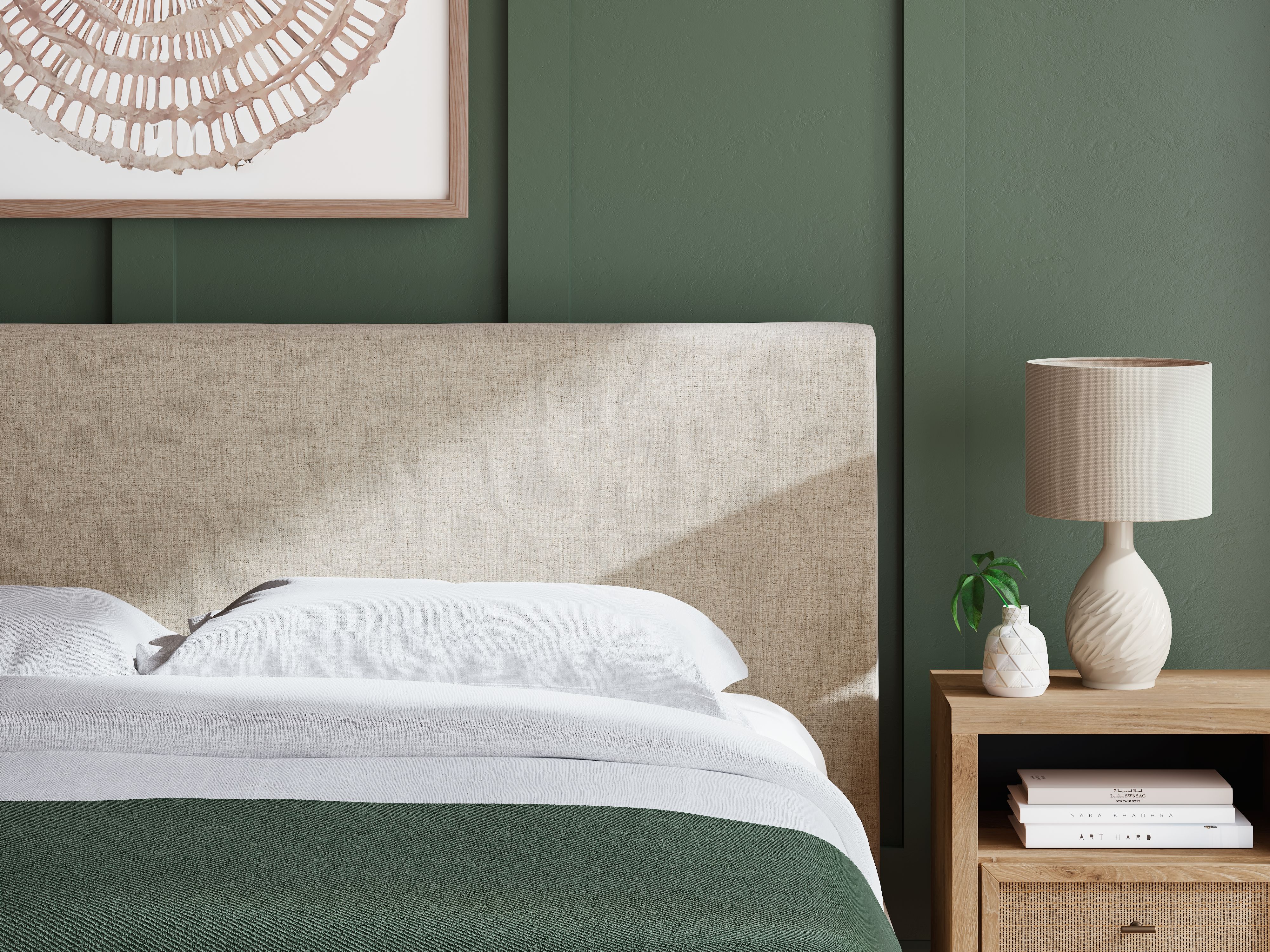 Ashley Furniture Cielden - King Upholstered Bed with Roll Slats - Soft Gray - Image 9