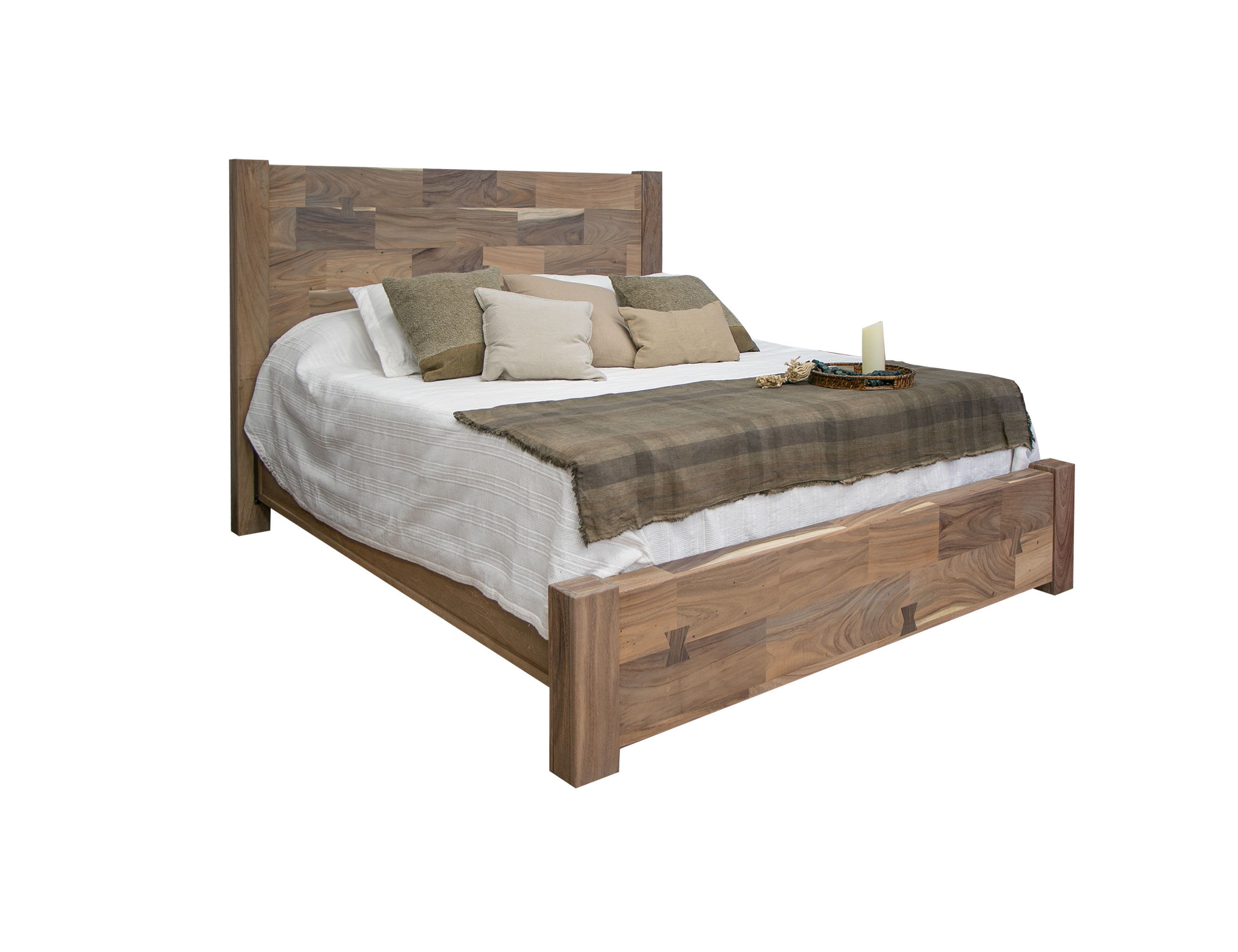 International Furniture Direct Natural Parota - King Platform