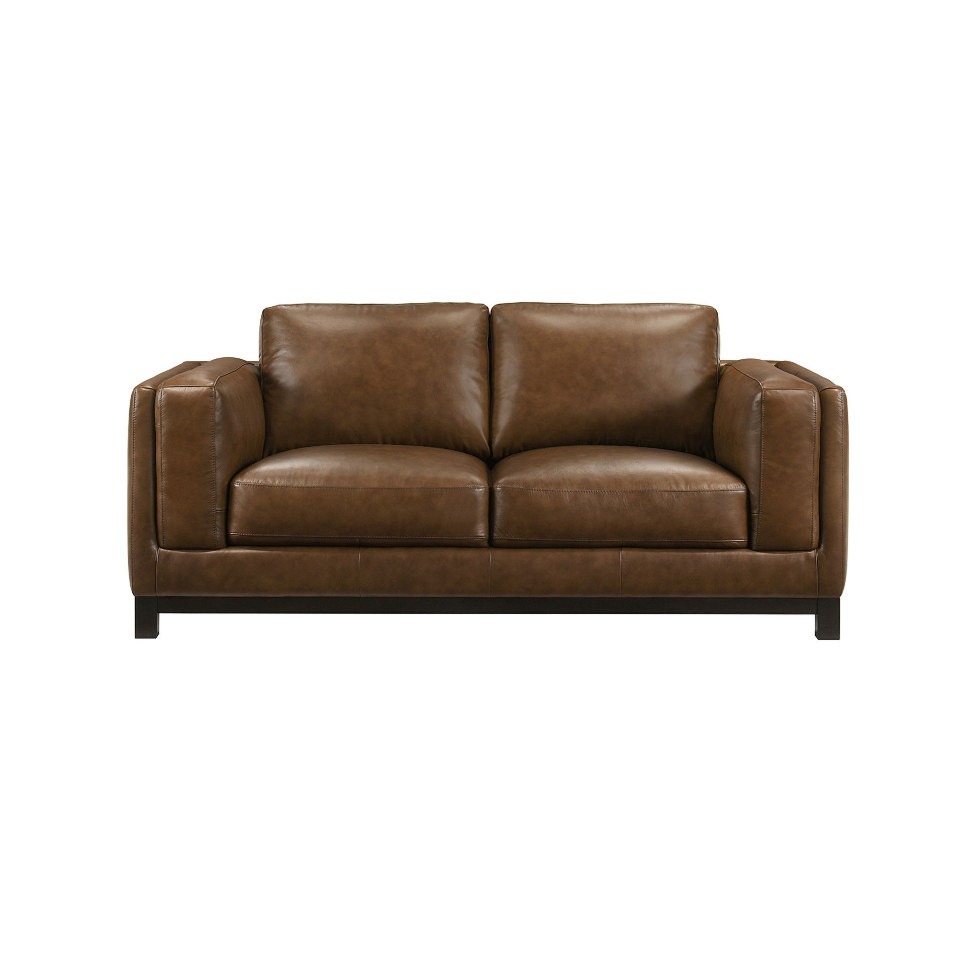Sayer - Loveseat - Brown, dark brown, view 2