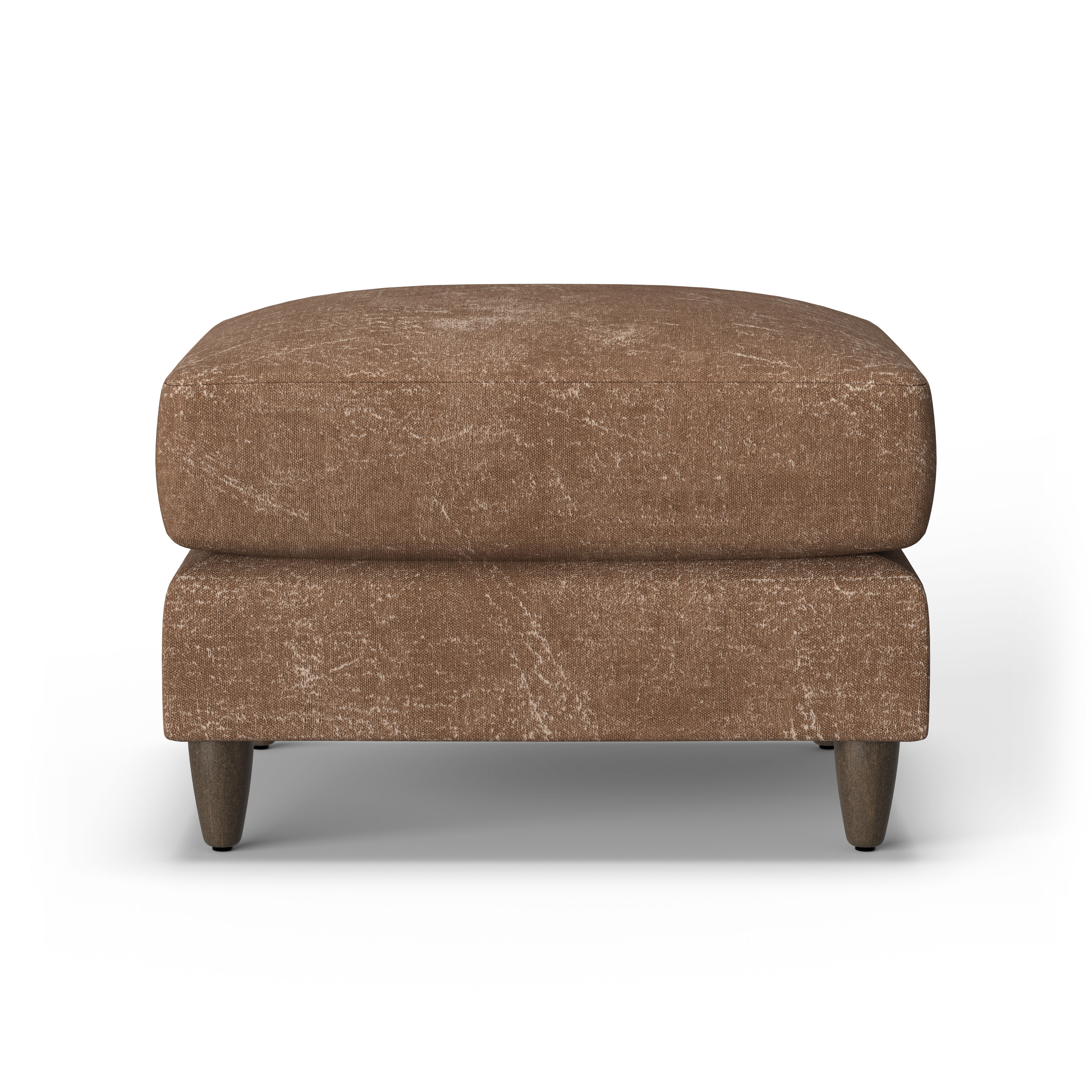 Fern - Fabric Ottoman, dark gray, view 6