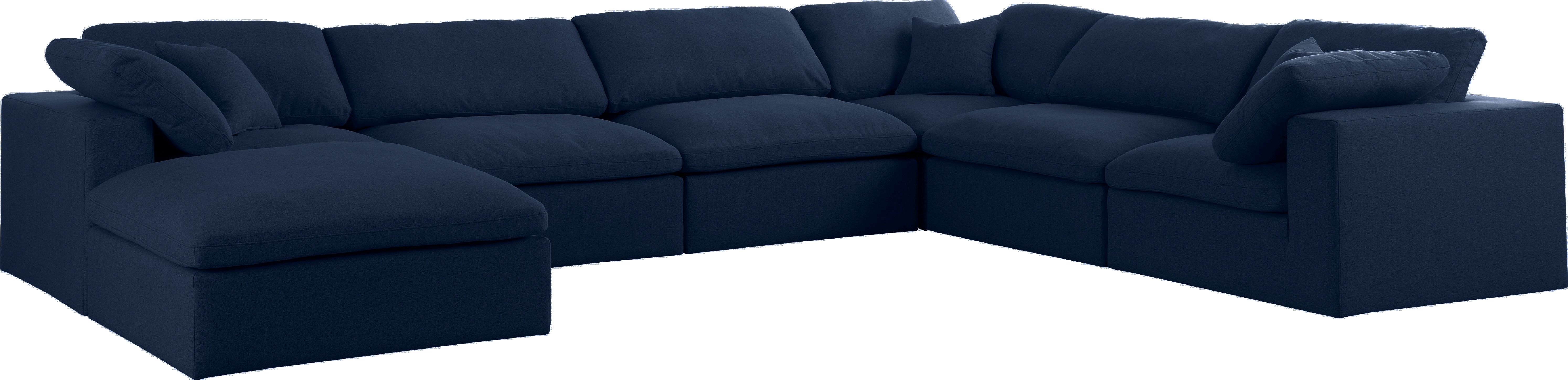 Serene - 7 Piece Modular Sectional - Navy