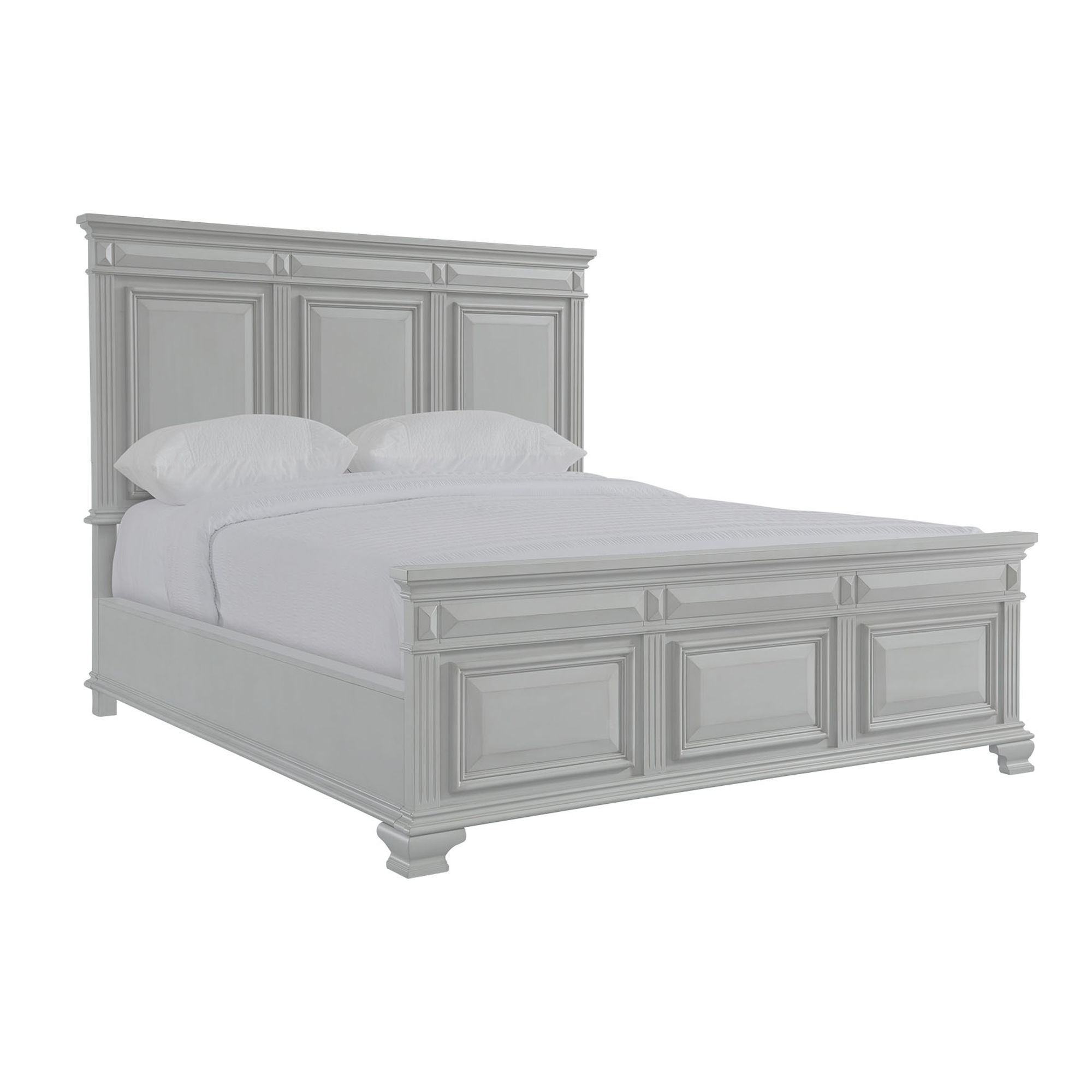 Calloway King Headboard & Footboard Grey New Lots Furniture