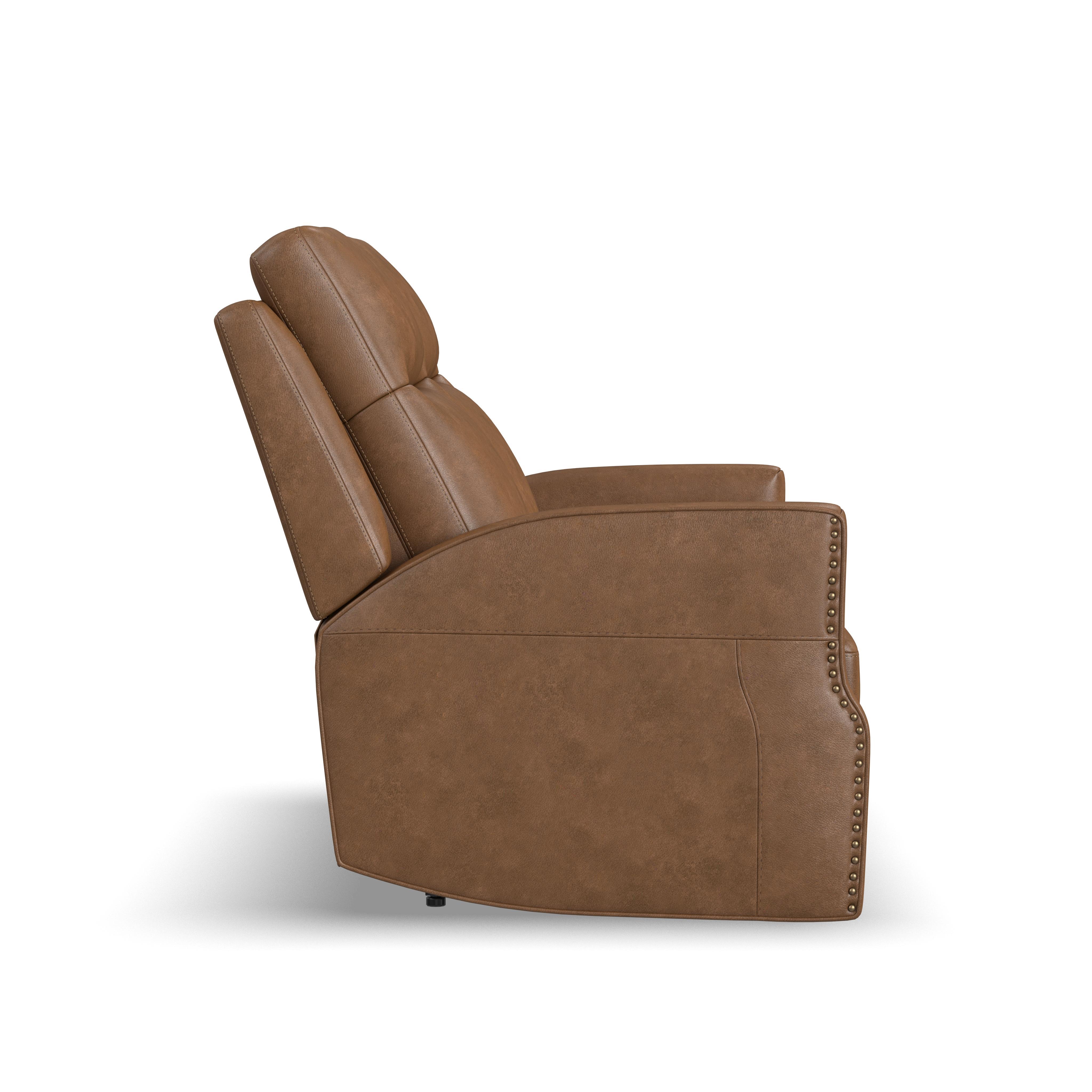Maxwell - Power Reclining Loveseat With Power Headrests And Lumbar - Cedar, light brown, view 3