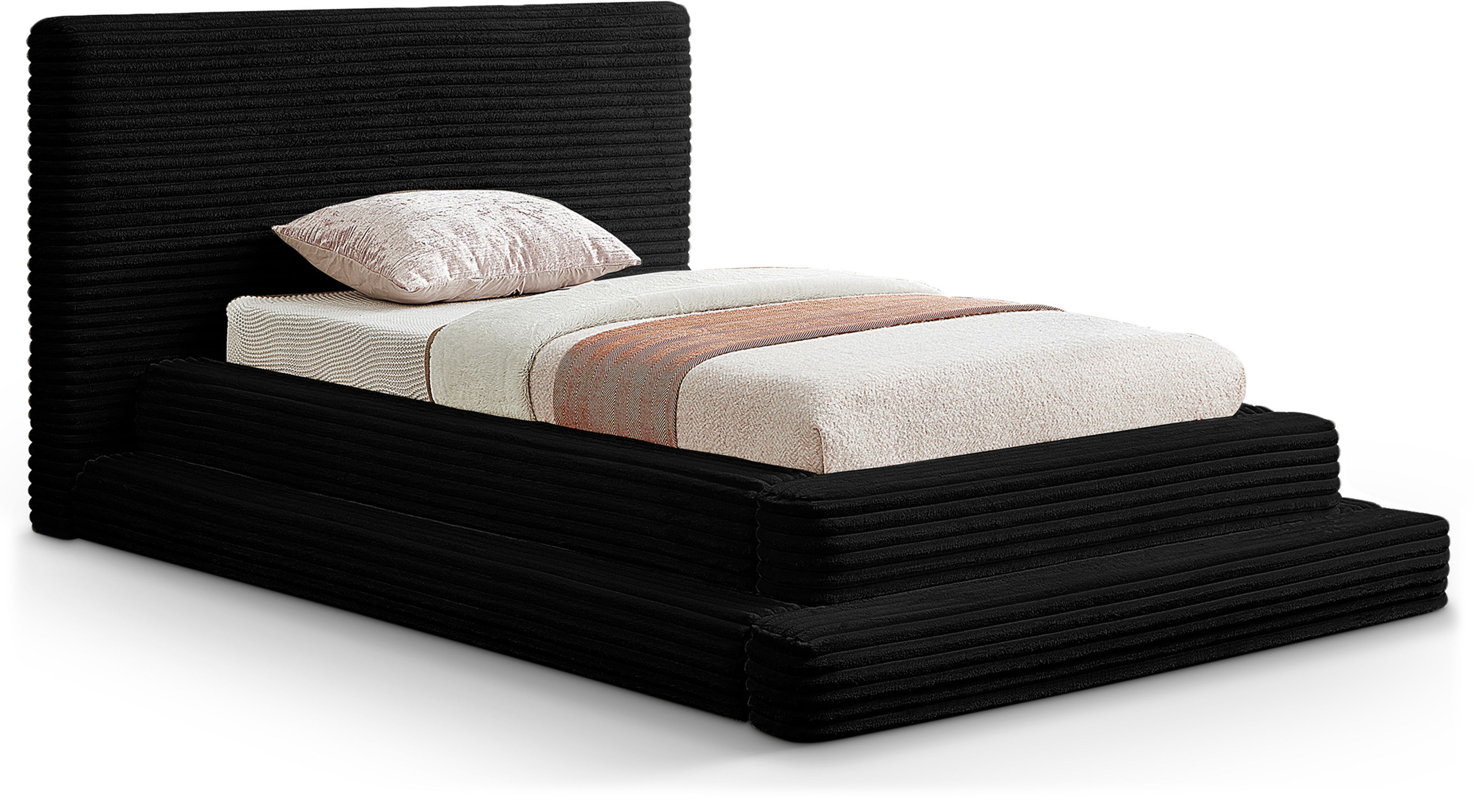 Drew - Twin Bed - Black