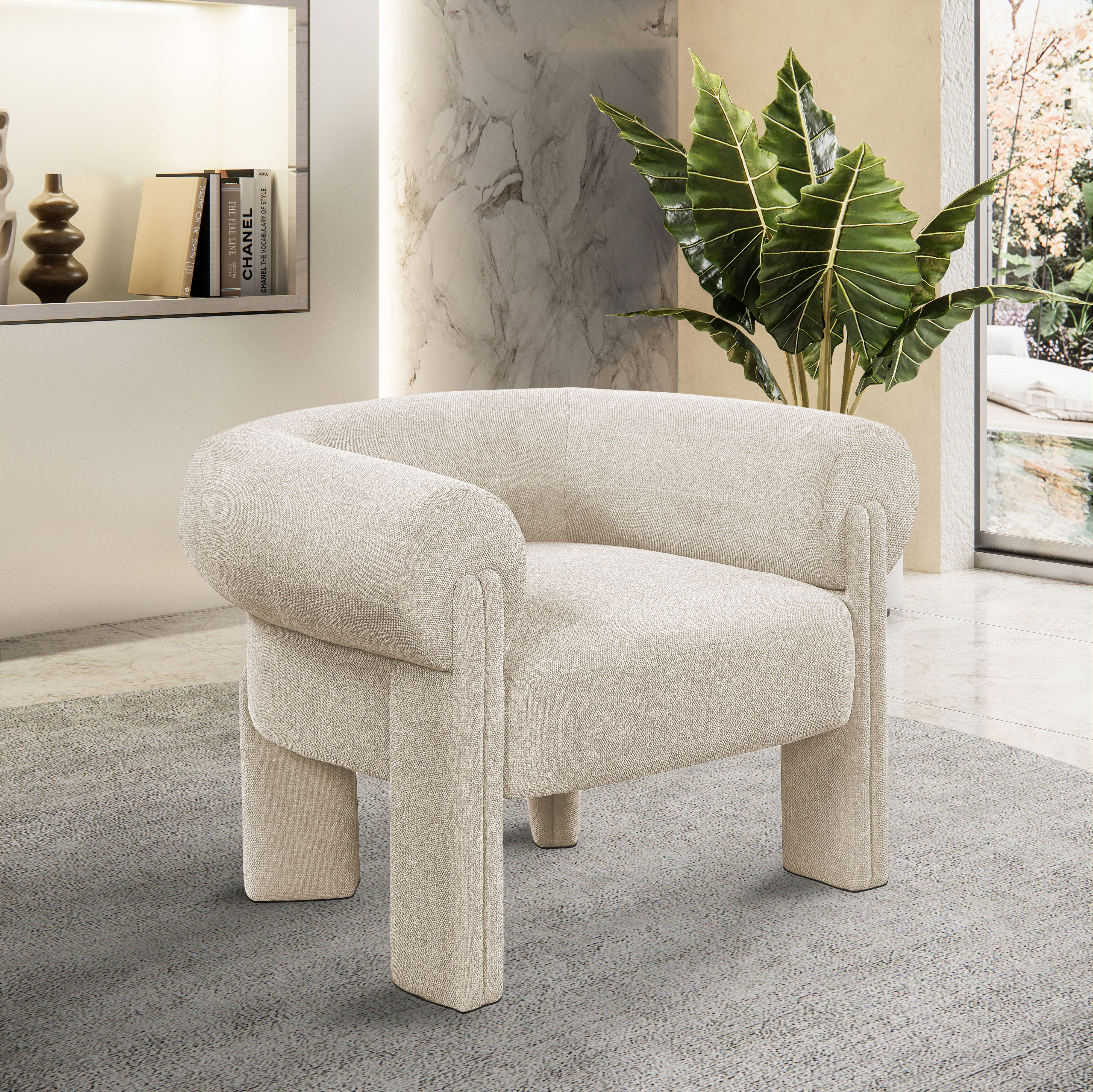 Stefano - Accent Chair - Beige