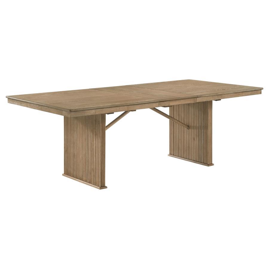 Adina - Extension Dining Table - Distressed Light Brown Image