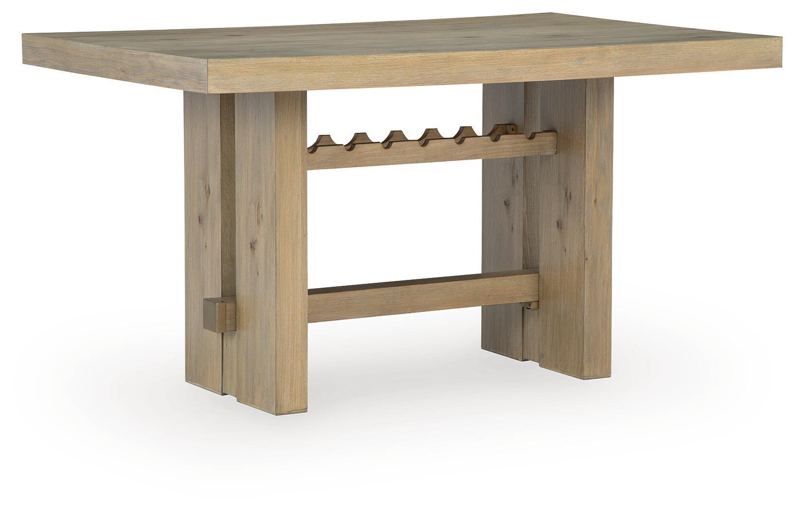 Lasinger – Rectangular Dining Room Counter Table – Light Brown