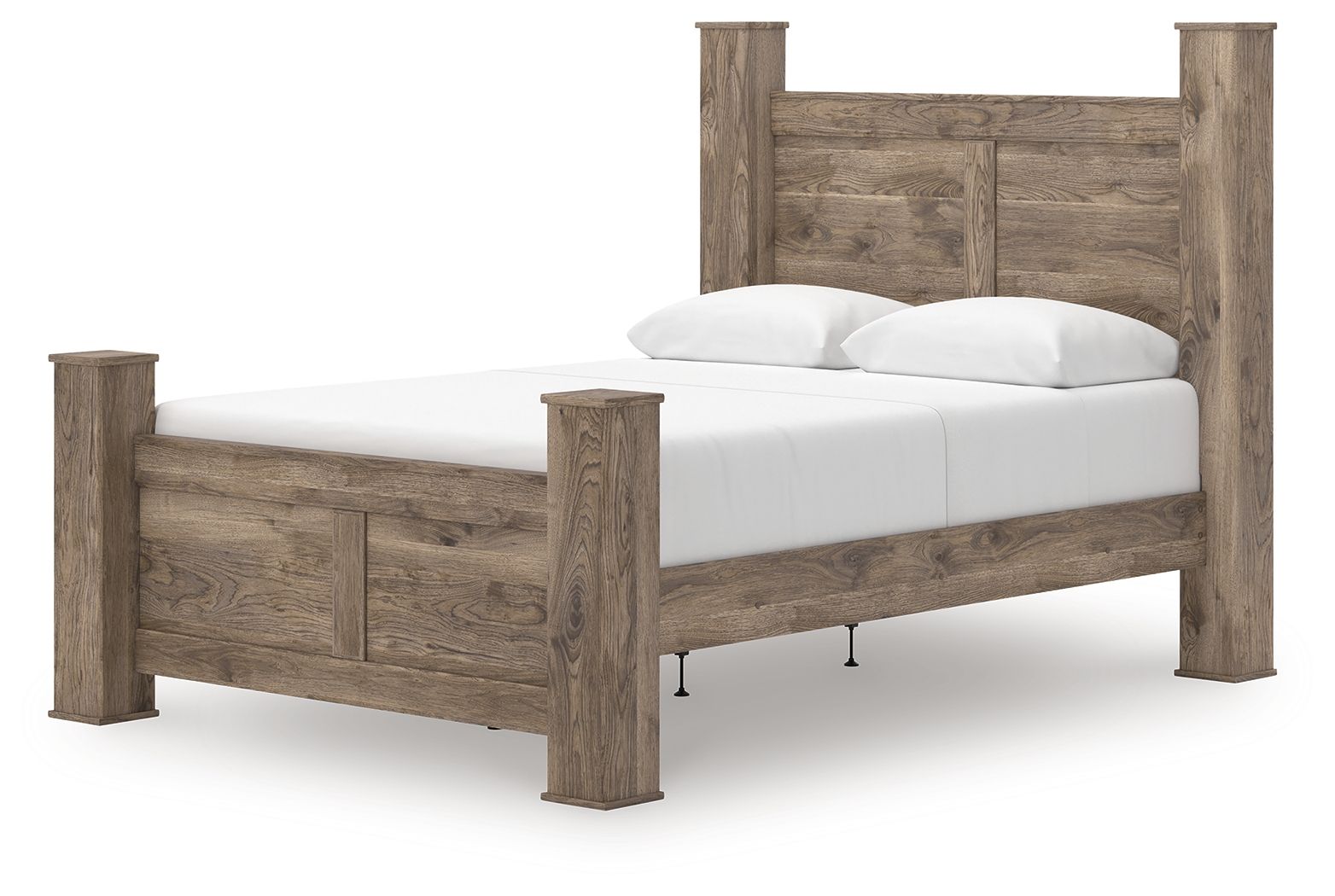 Ashley Furniture Rusticott - Queen Poster Bed - Brown - Image 4