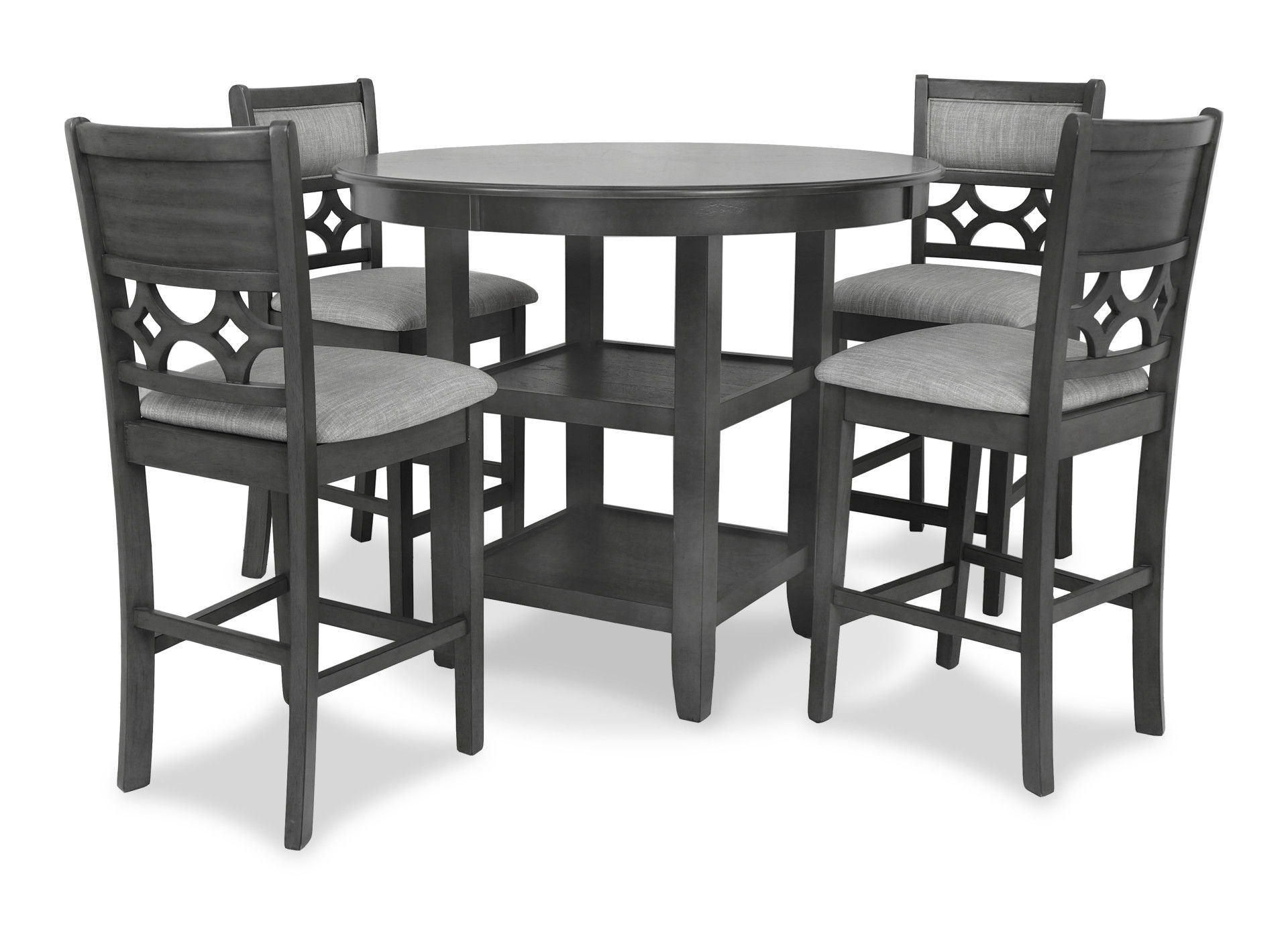 Mitchell - 5 Piece Counter Dining Set - Gray