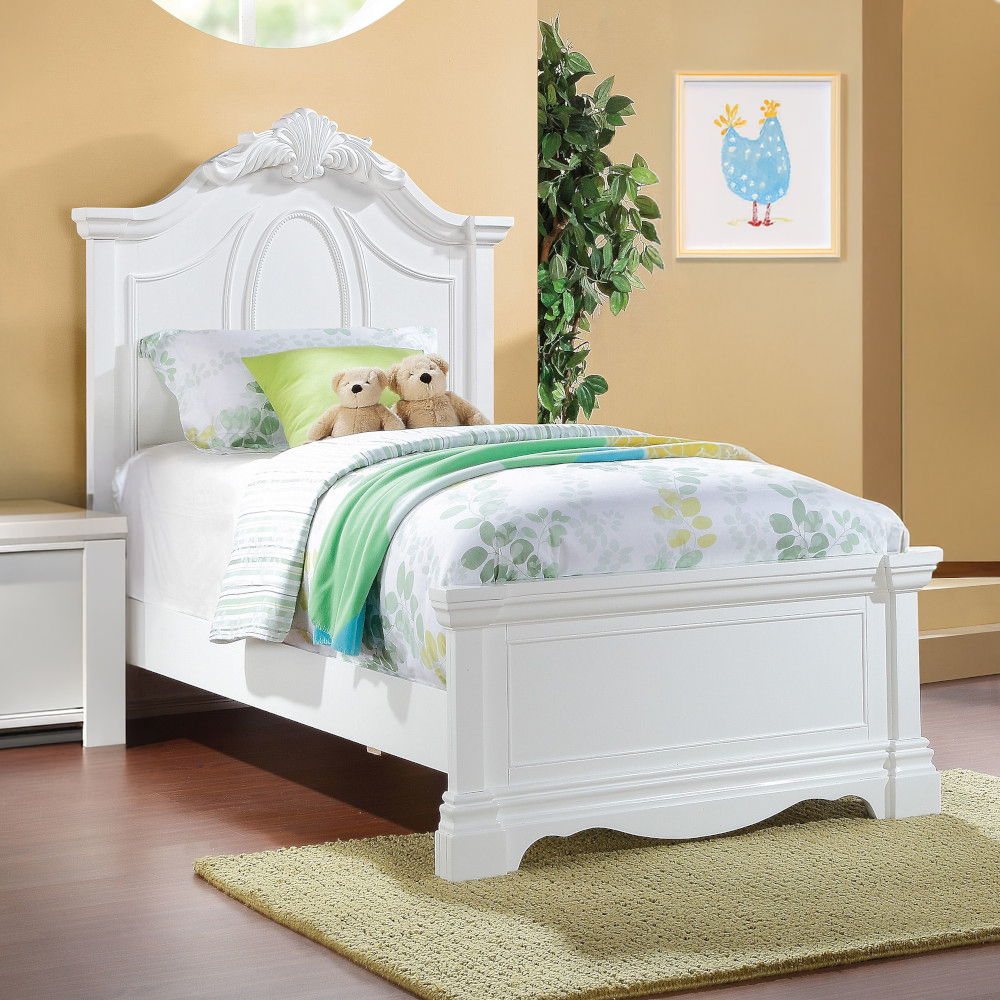 Estrella - Full Bed - White, white