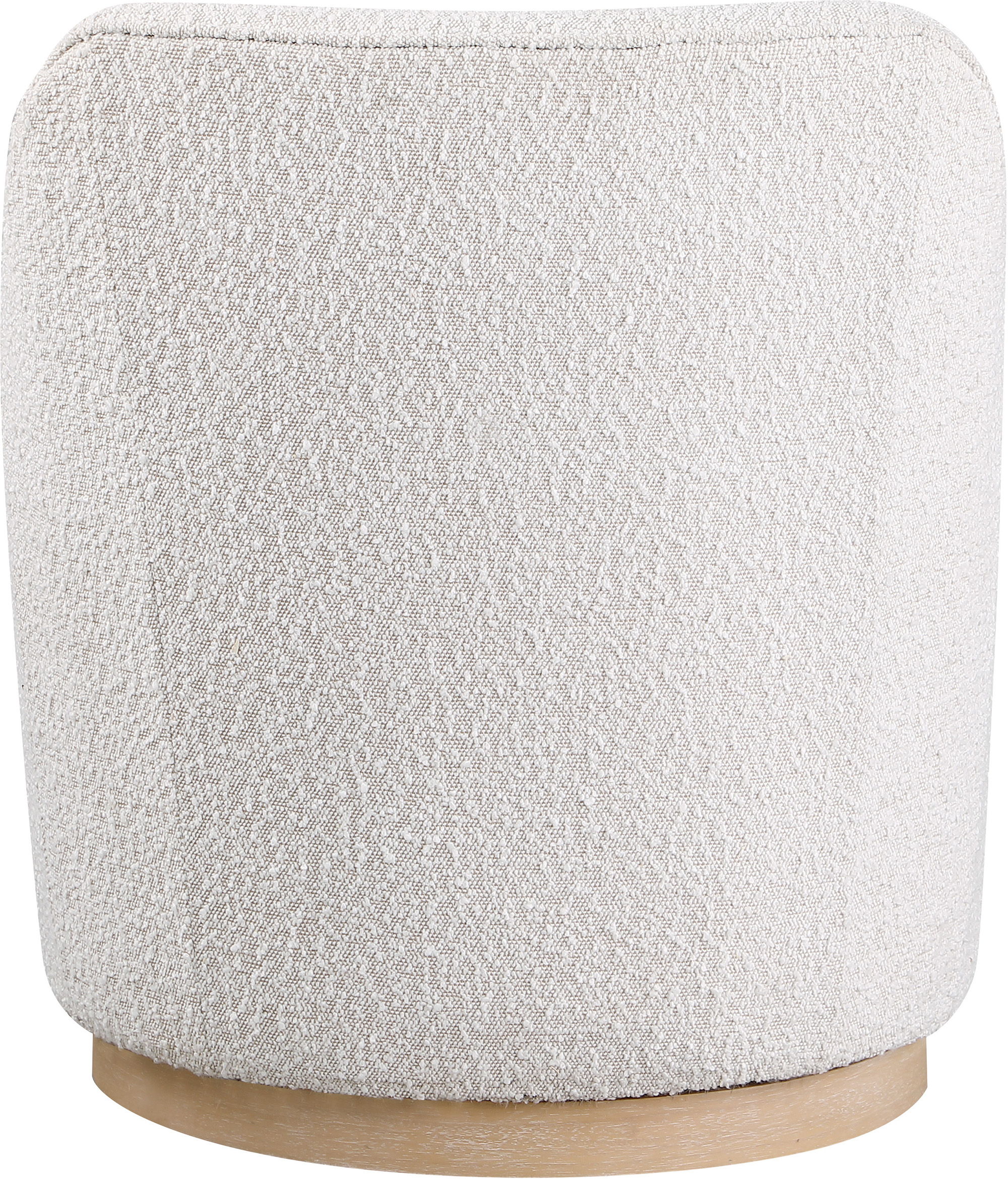 Clarita - Boucle Swivel Accent Chair - Cream